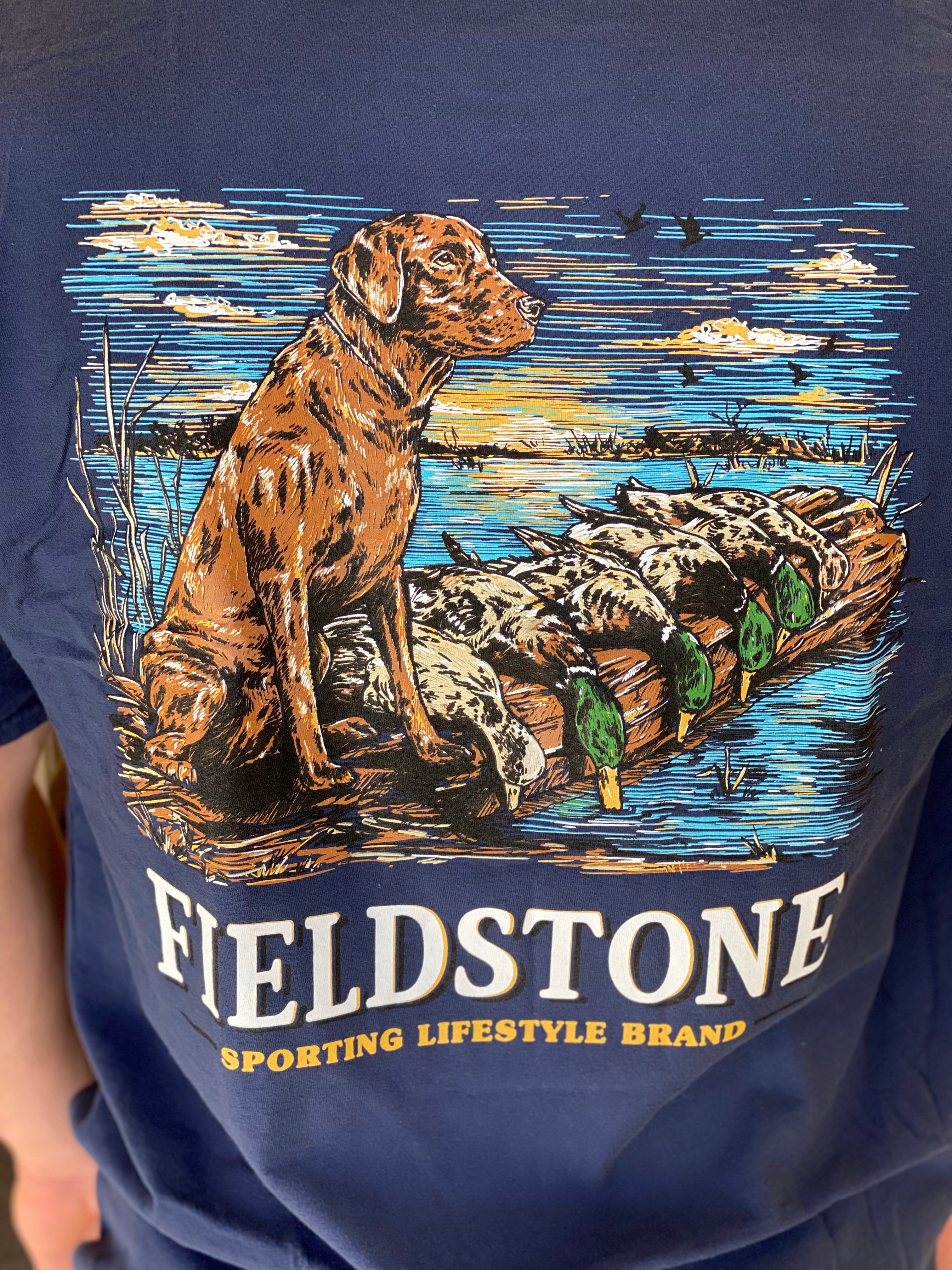 Fieldstone Dogs and Ducks Short Sleeve Tee