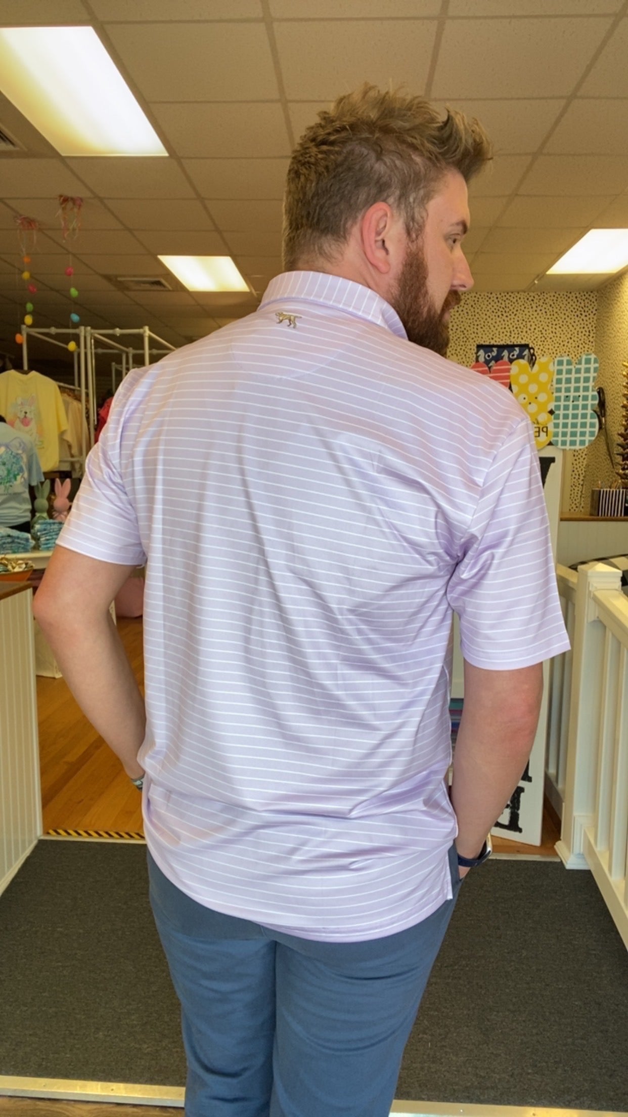 Fieldstone Clubhouse Polo - Lavender