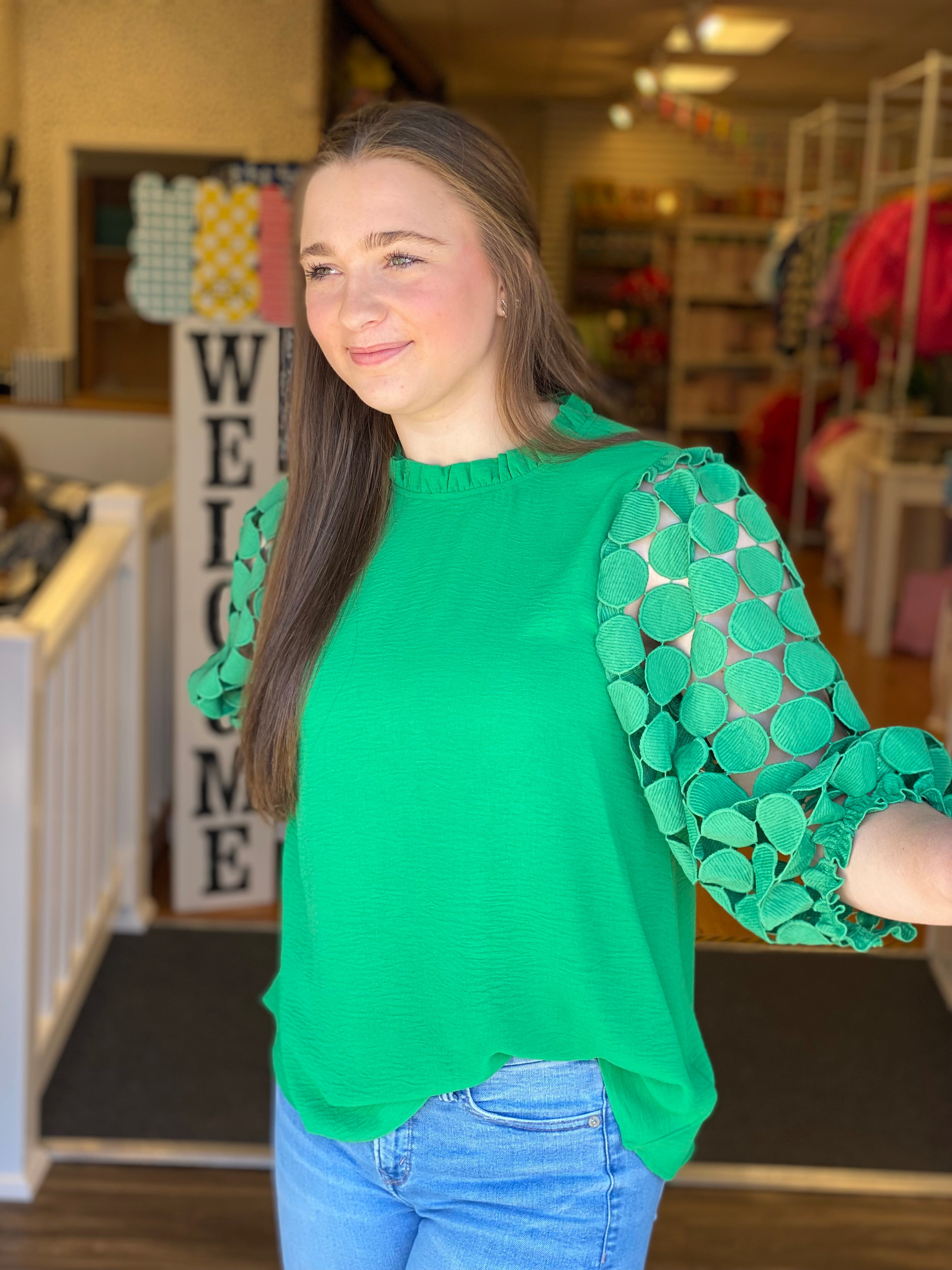 Signature Style Top - Kelly Green
