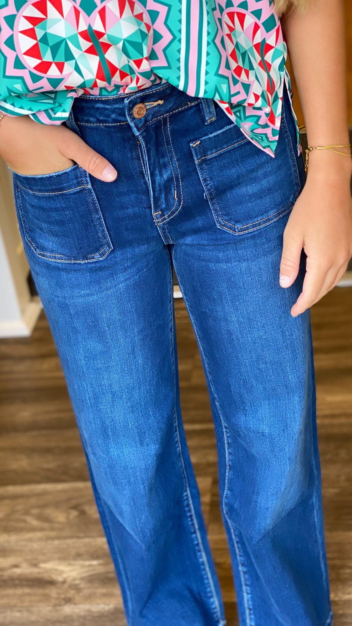 Vervet by Flying Monkey High Rise Wide Leg Trouser