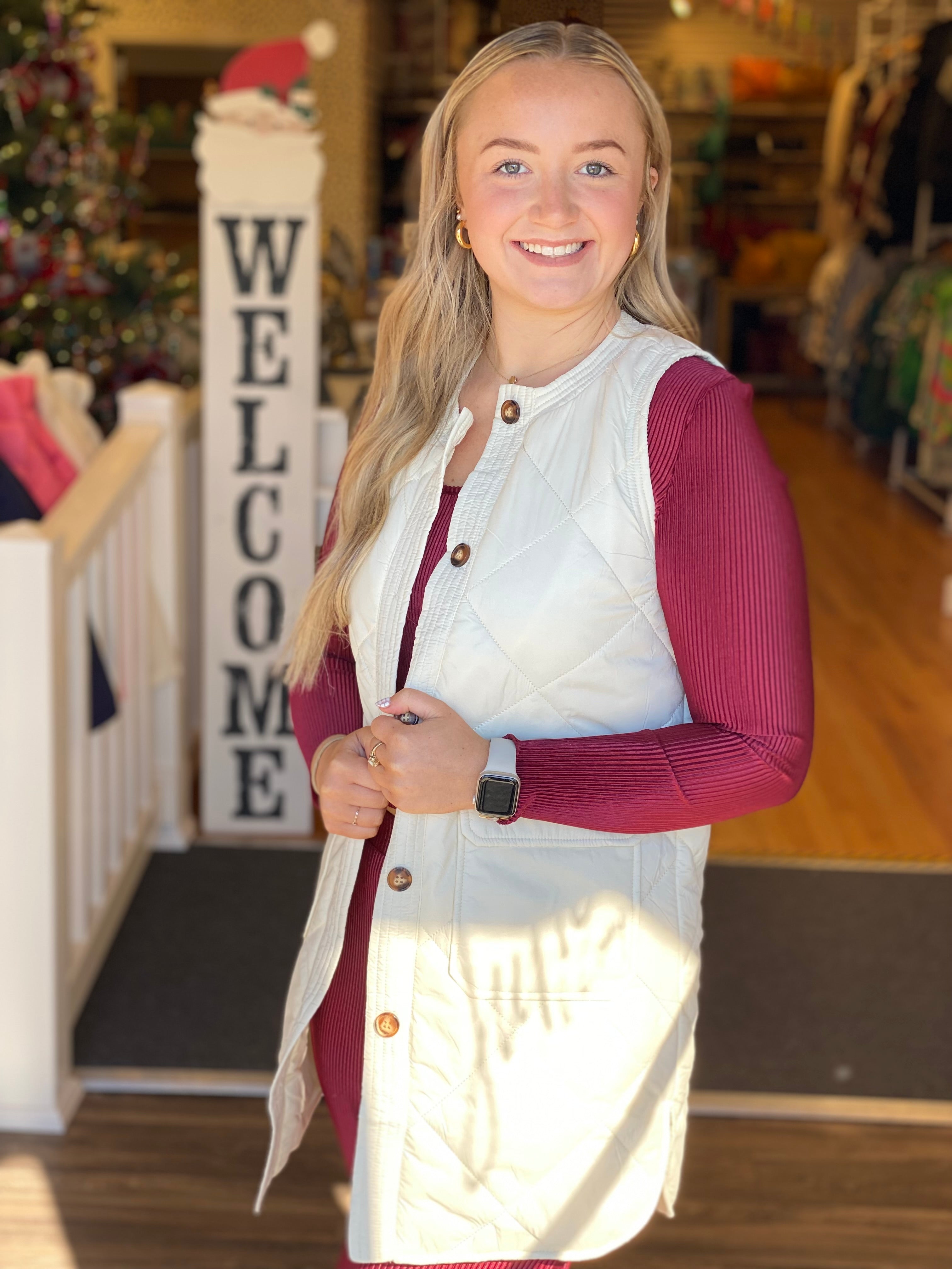 Zara Vest - Cream
