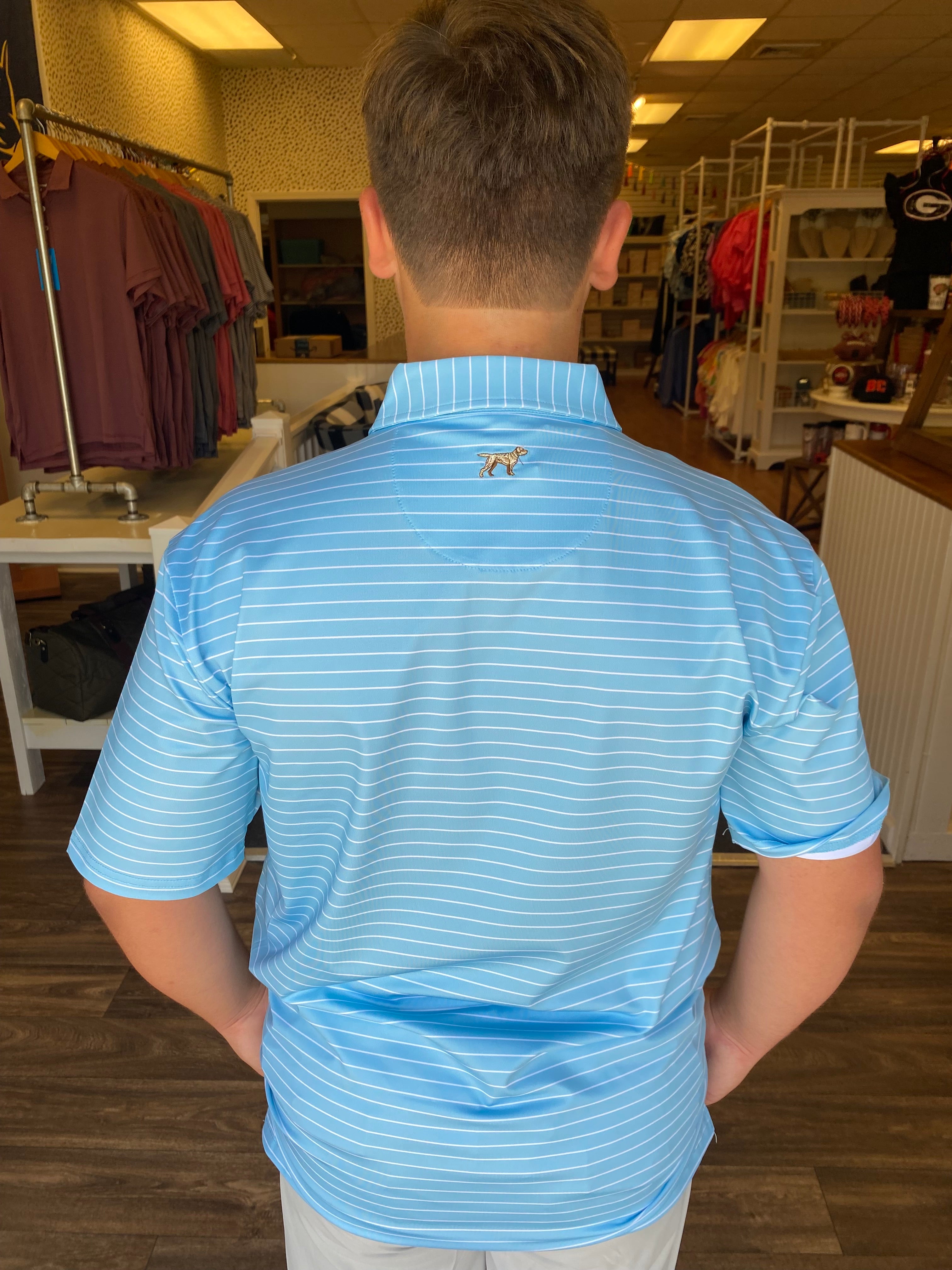 Fieldstone Clubhouse Polo - Baby Blue