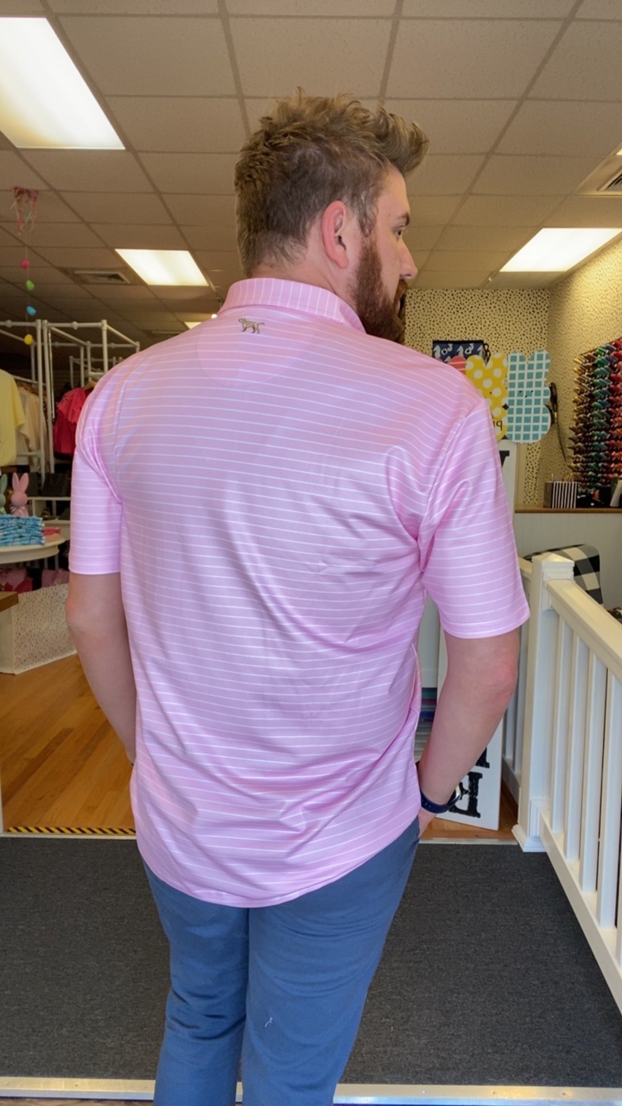 Fieldstone Clubhouse Polo -Pink