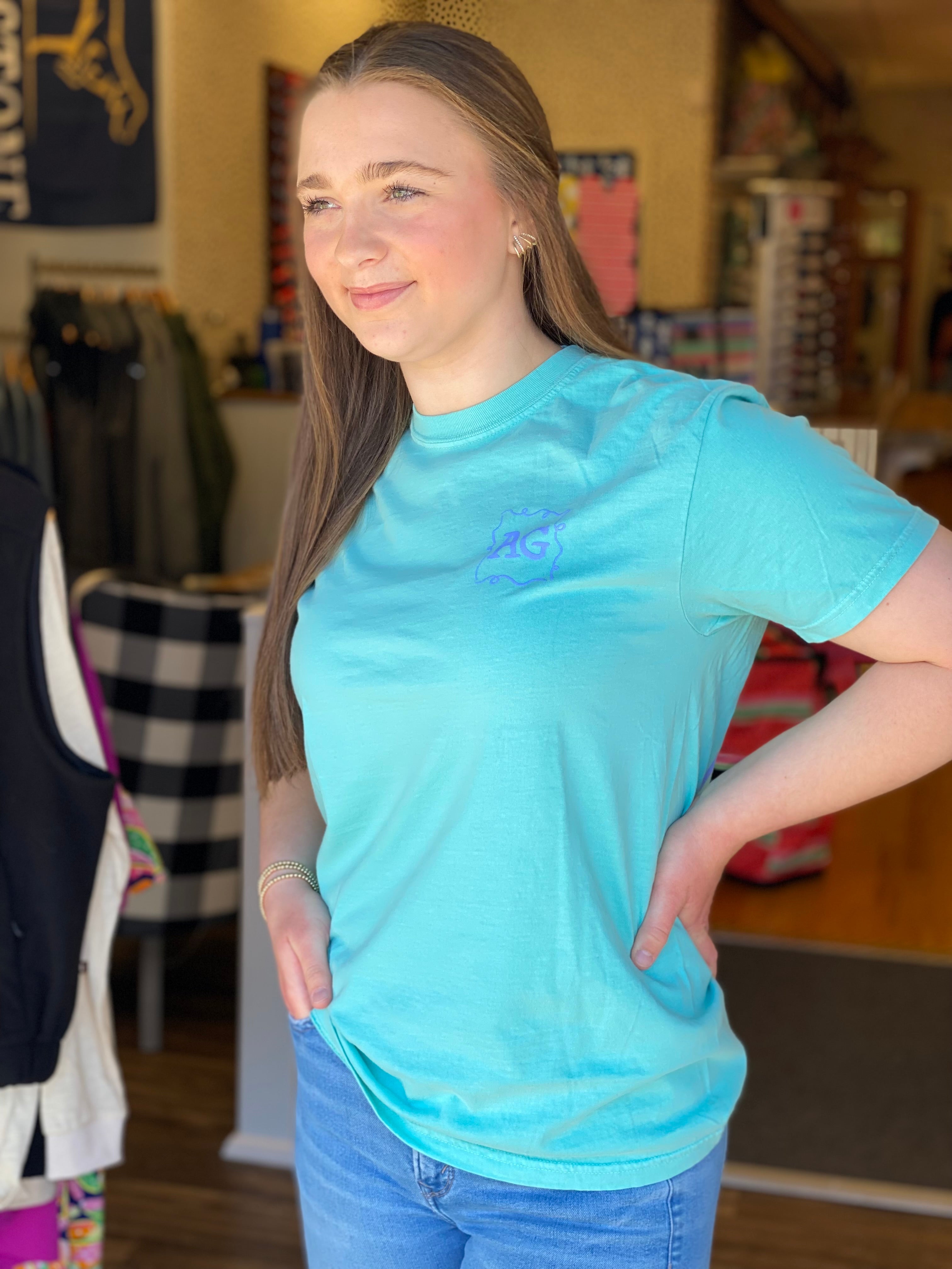 American Graham - It's Giving Spring Tee - Mint