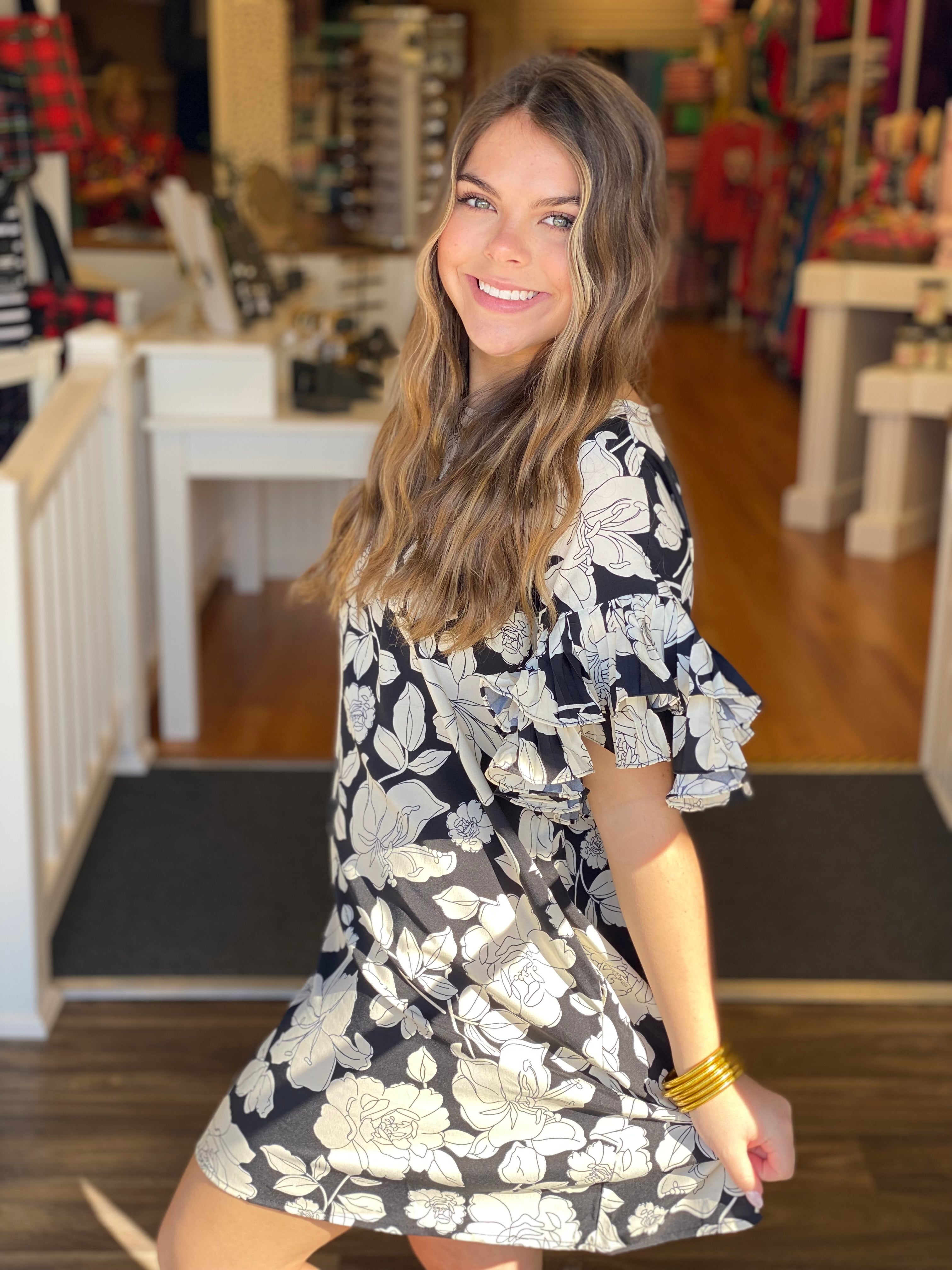 Black and White Dress