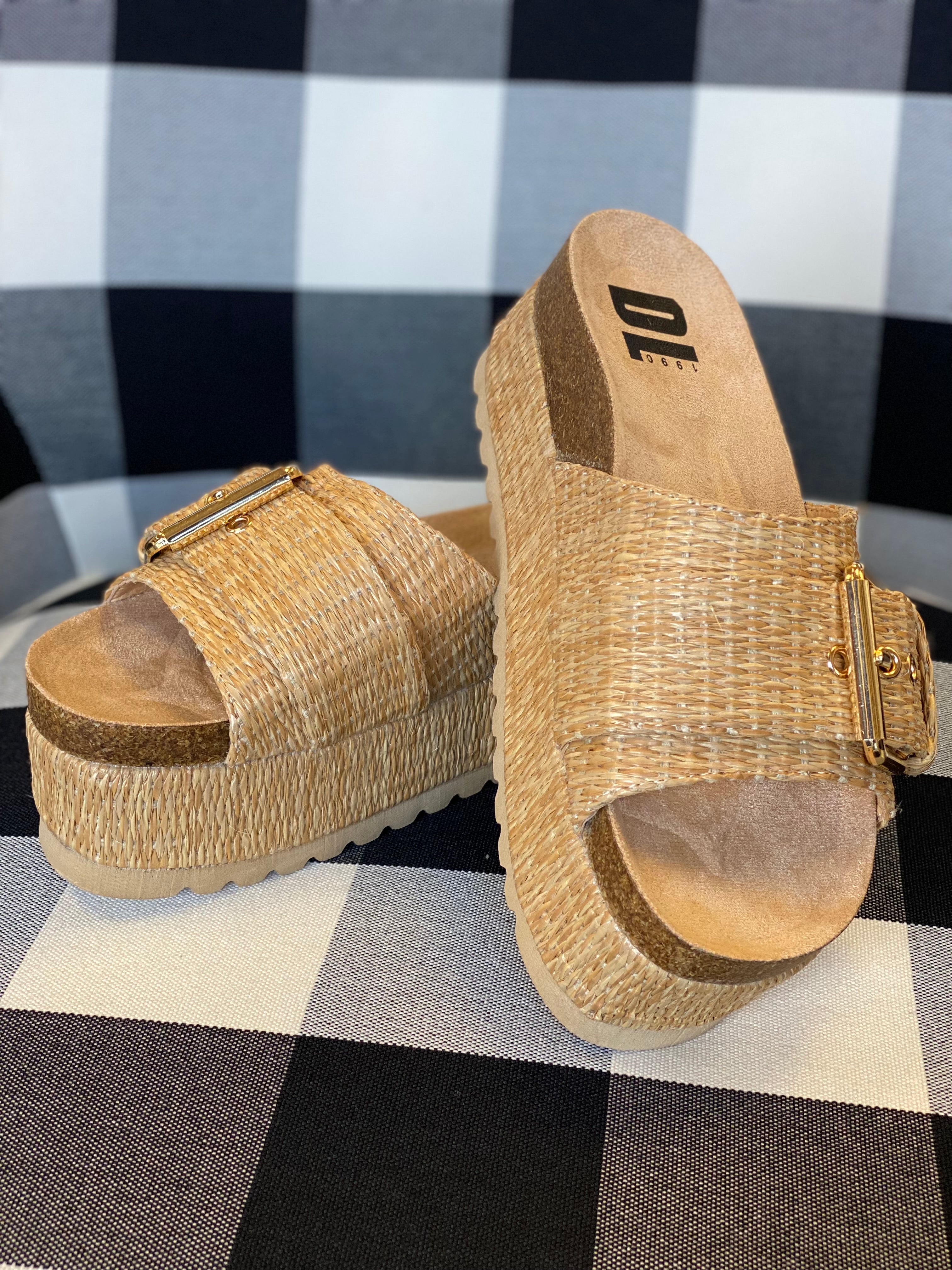 Palm Island Raffia Sandals