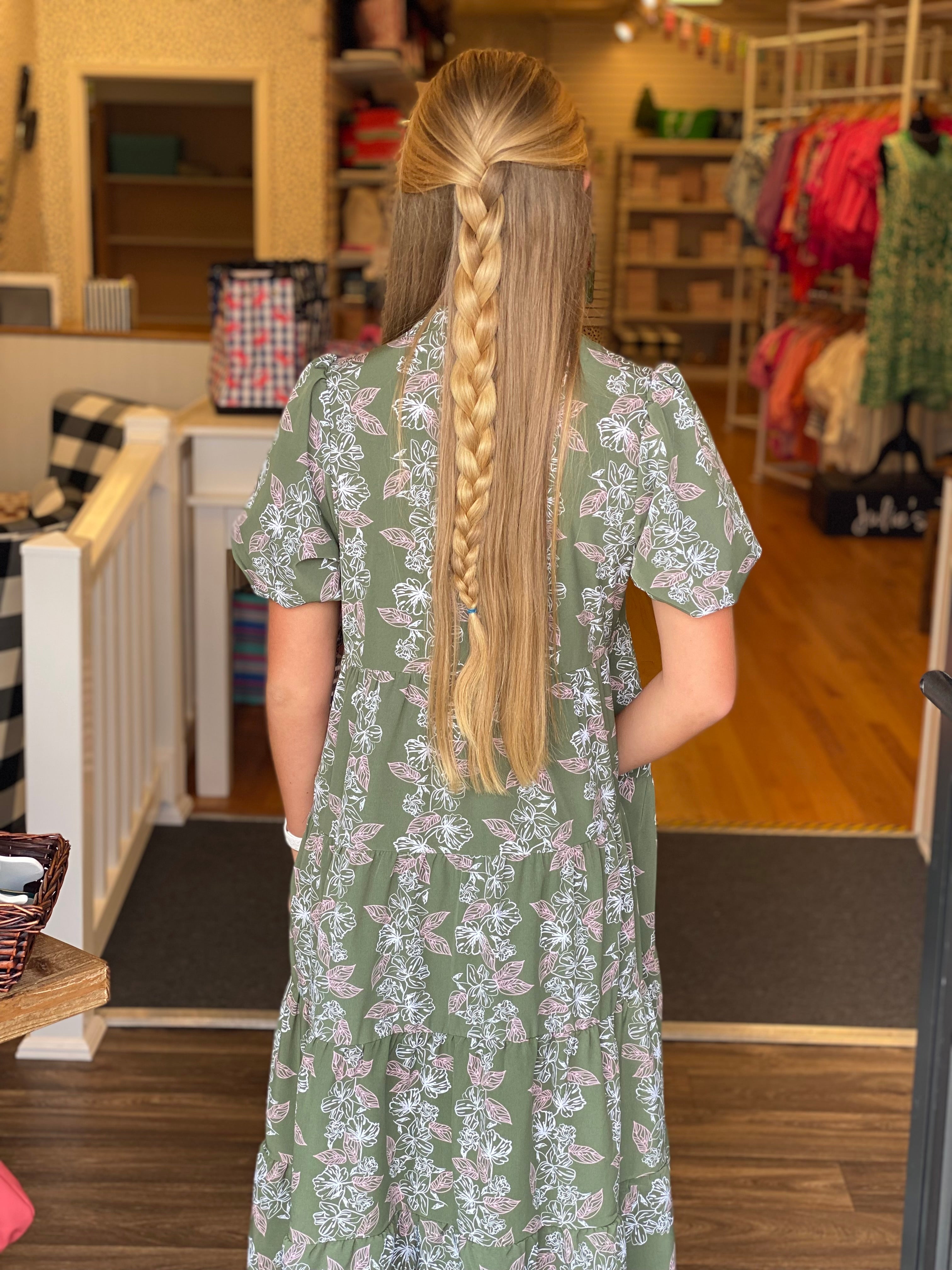 Mary Square Kinsley Dress - Secret Garden