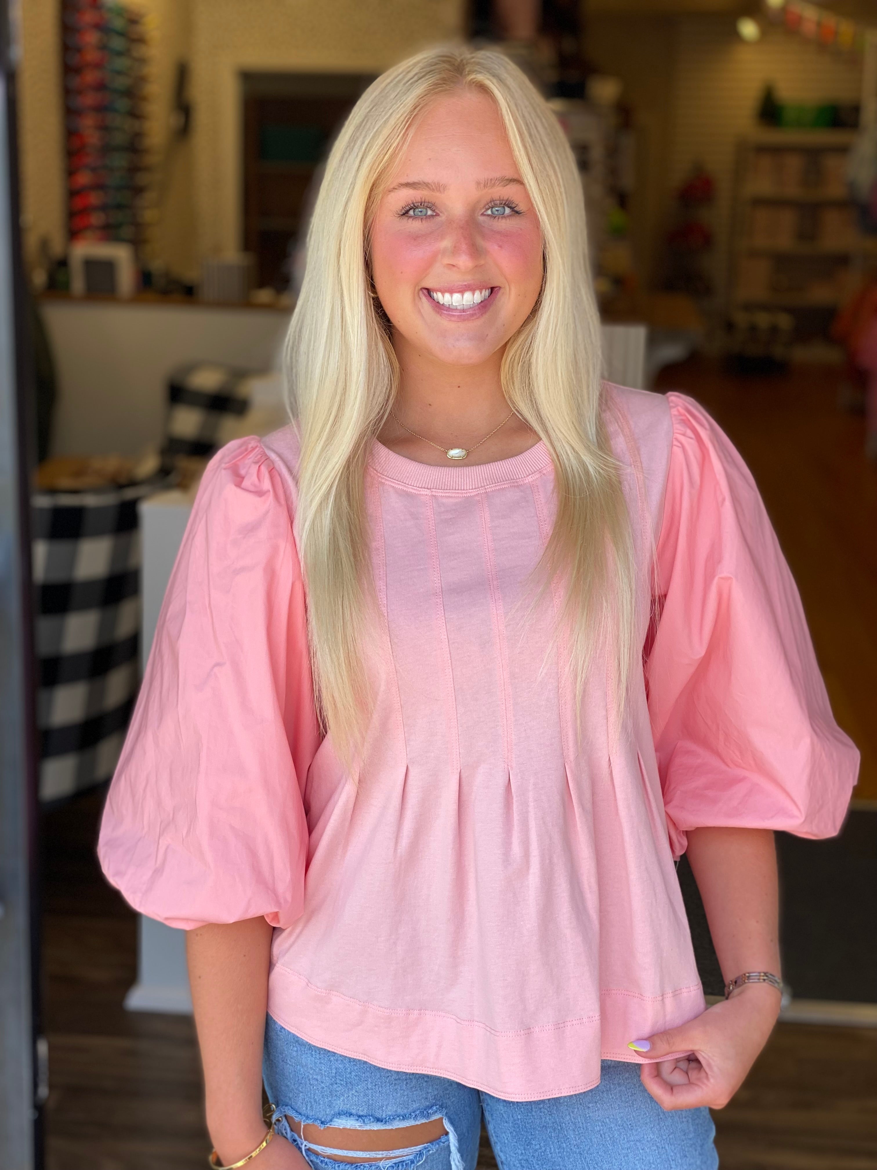 Pretty As Can Be Top - Blush