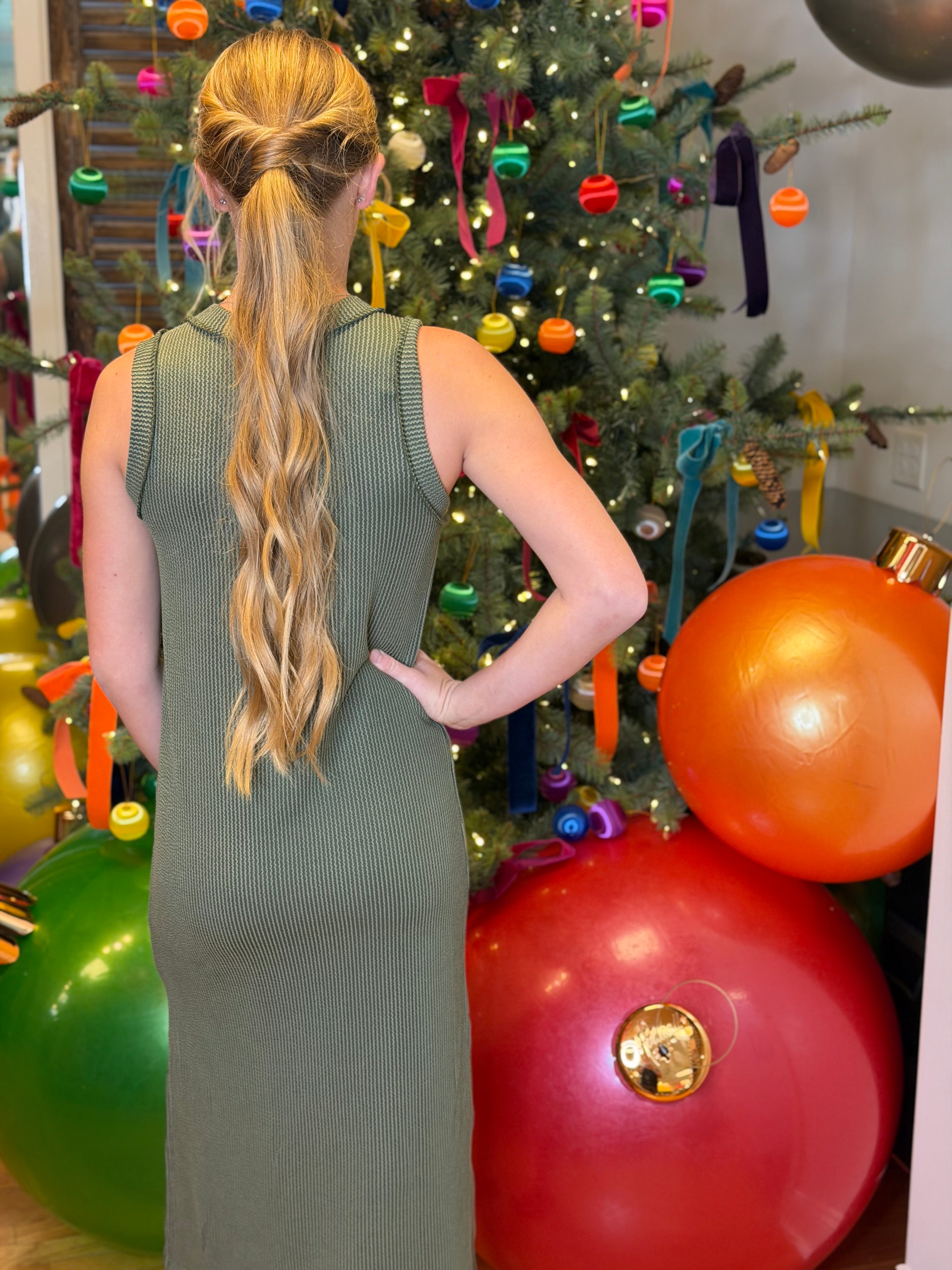 The Tori Dress - Olive