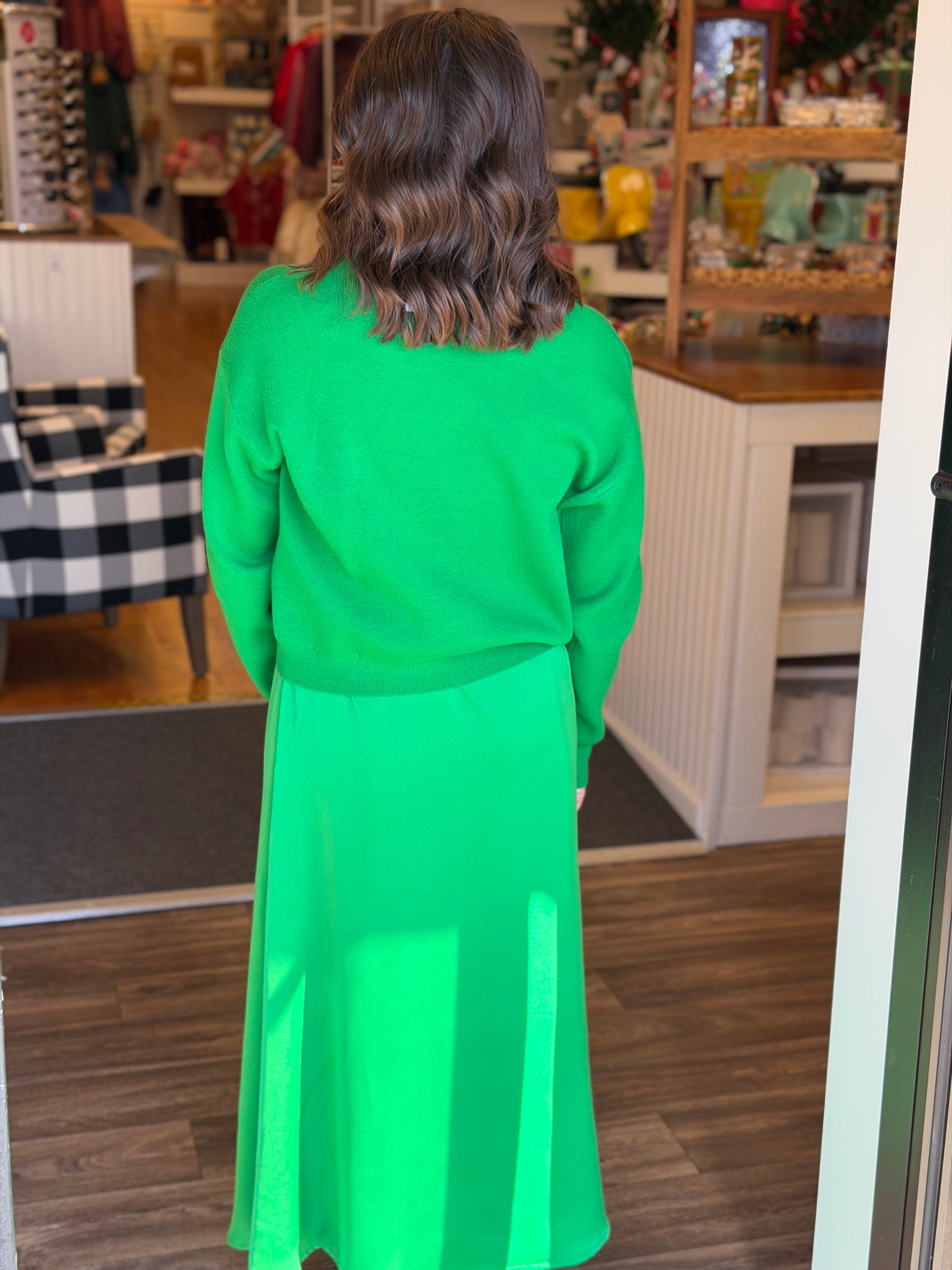 The Catherine Dress - Kelly Green
