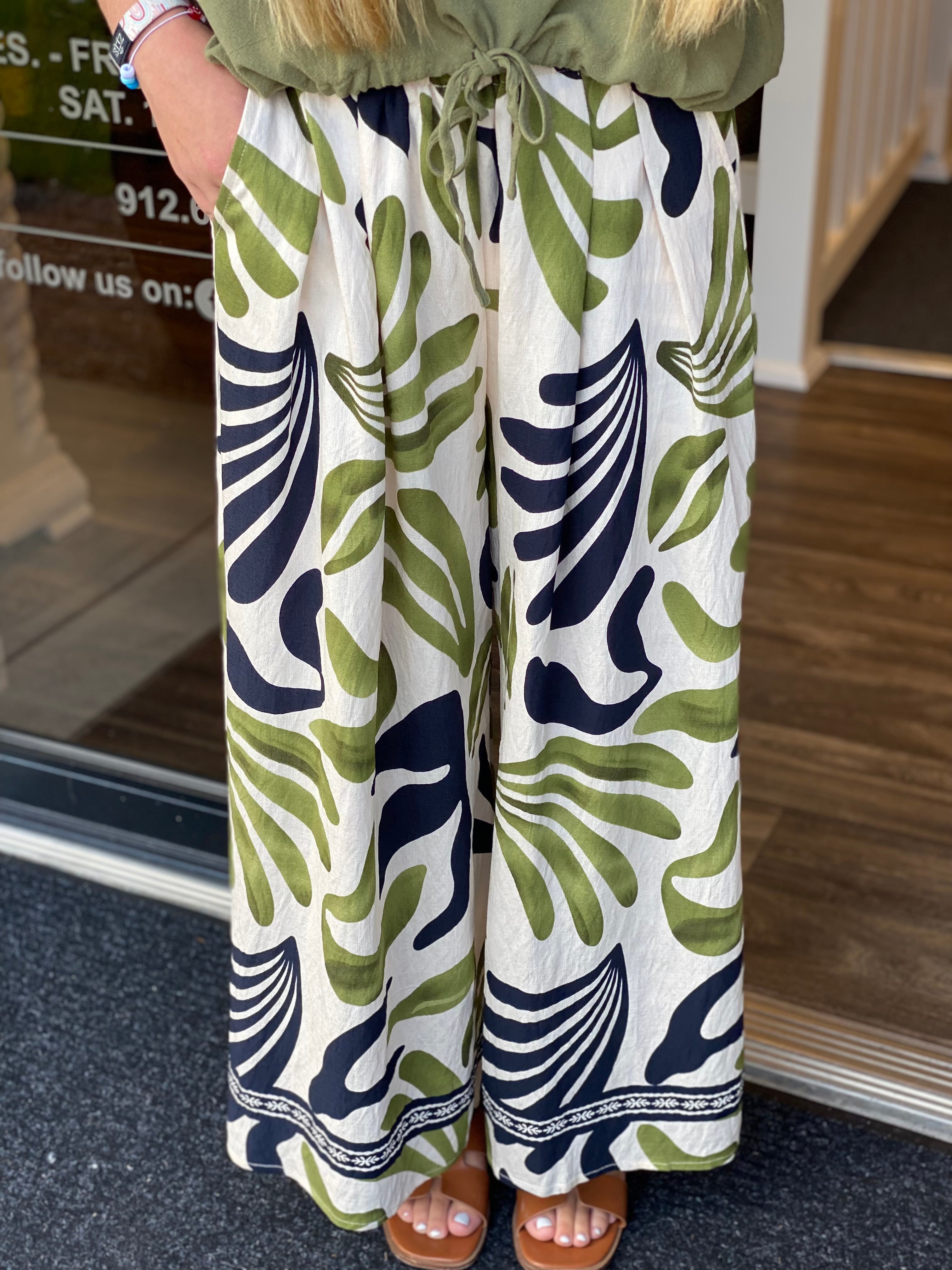 Off To Market Pants - Olive