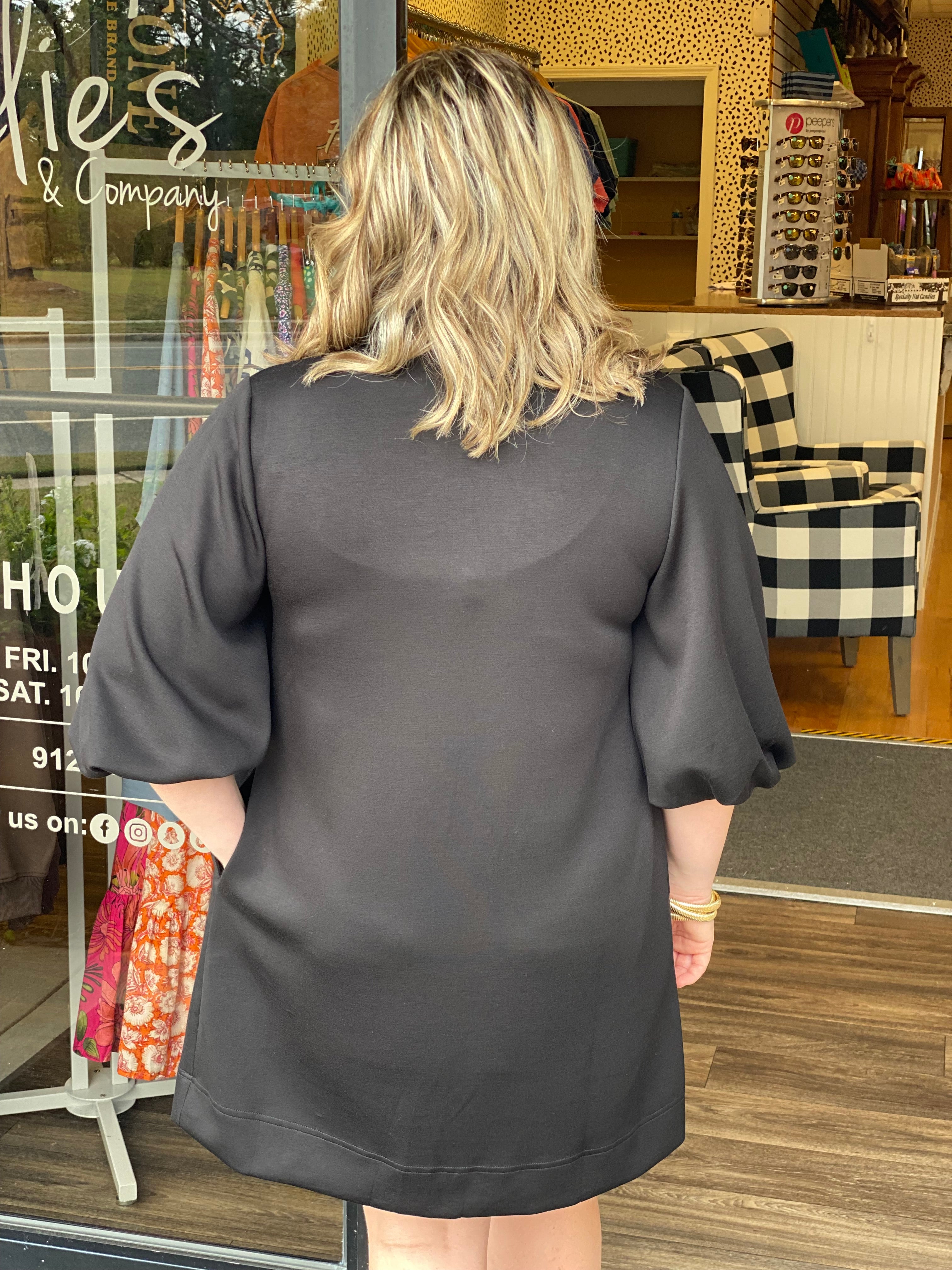 Step Out in Style Dress - Black
