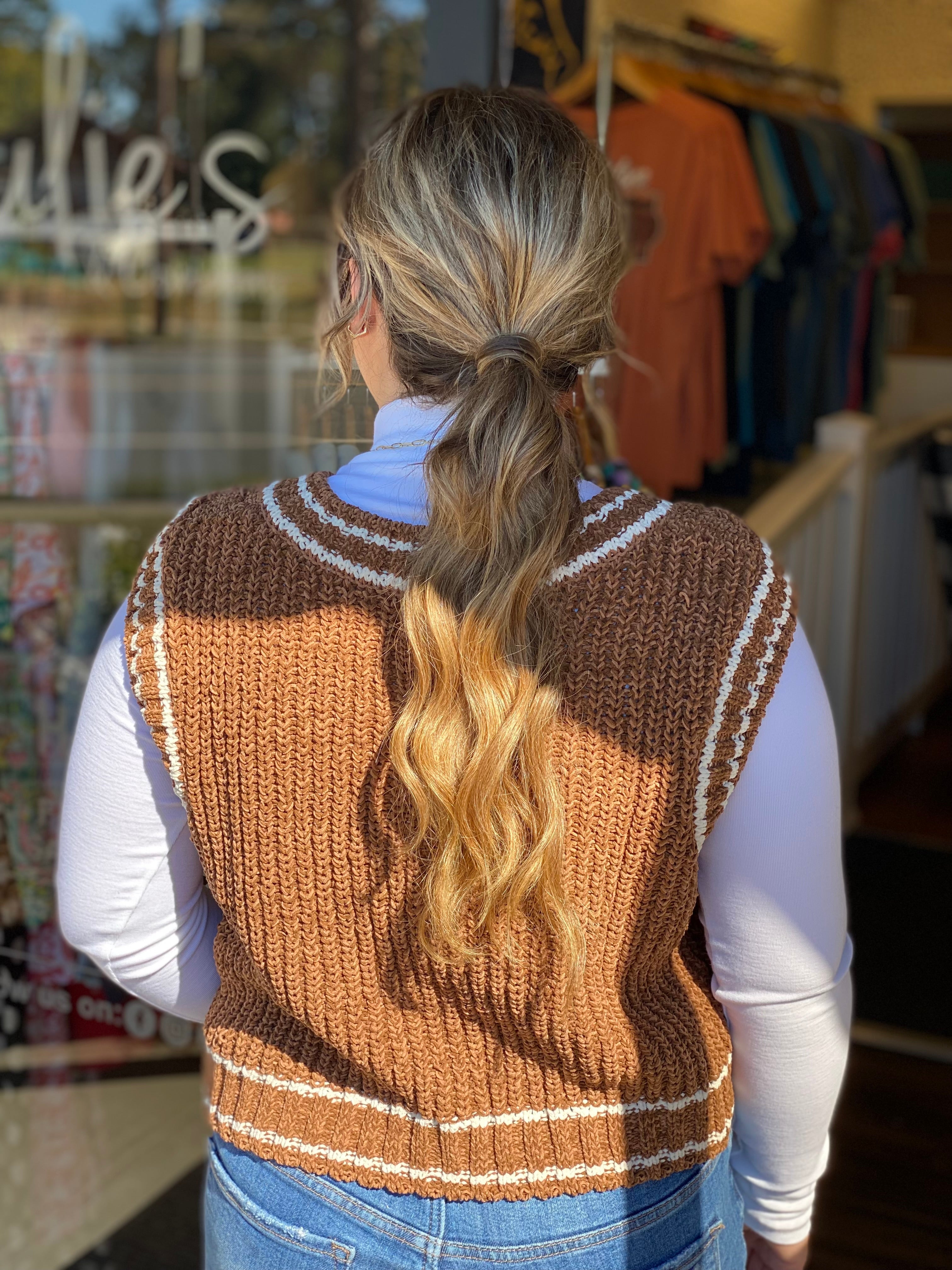Simply Southern Brown Vest