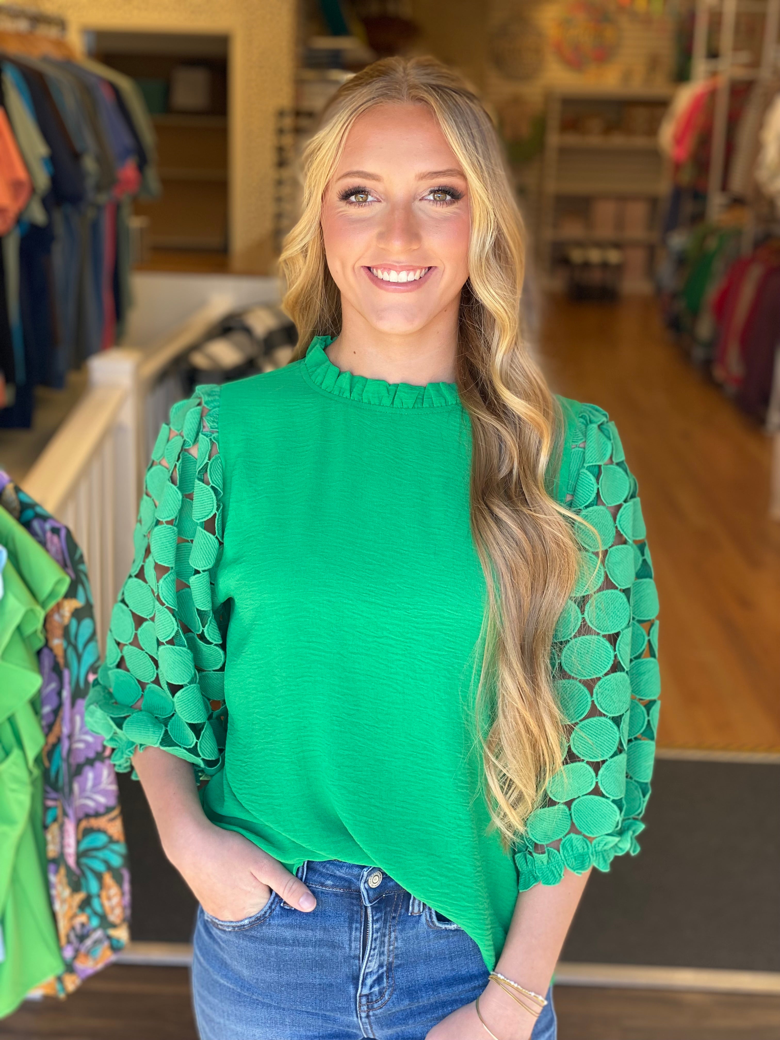 Signature Style Top - Kelly Green