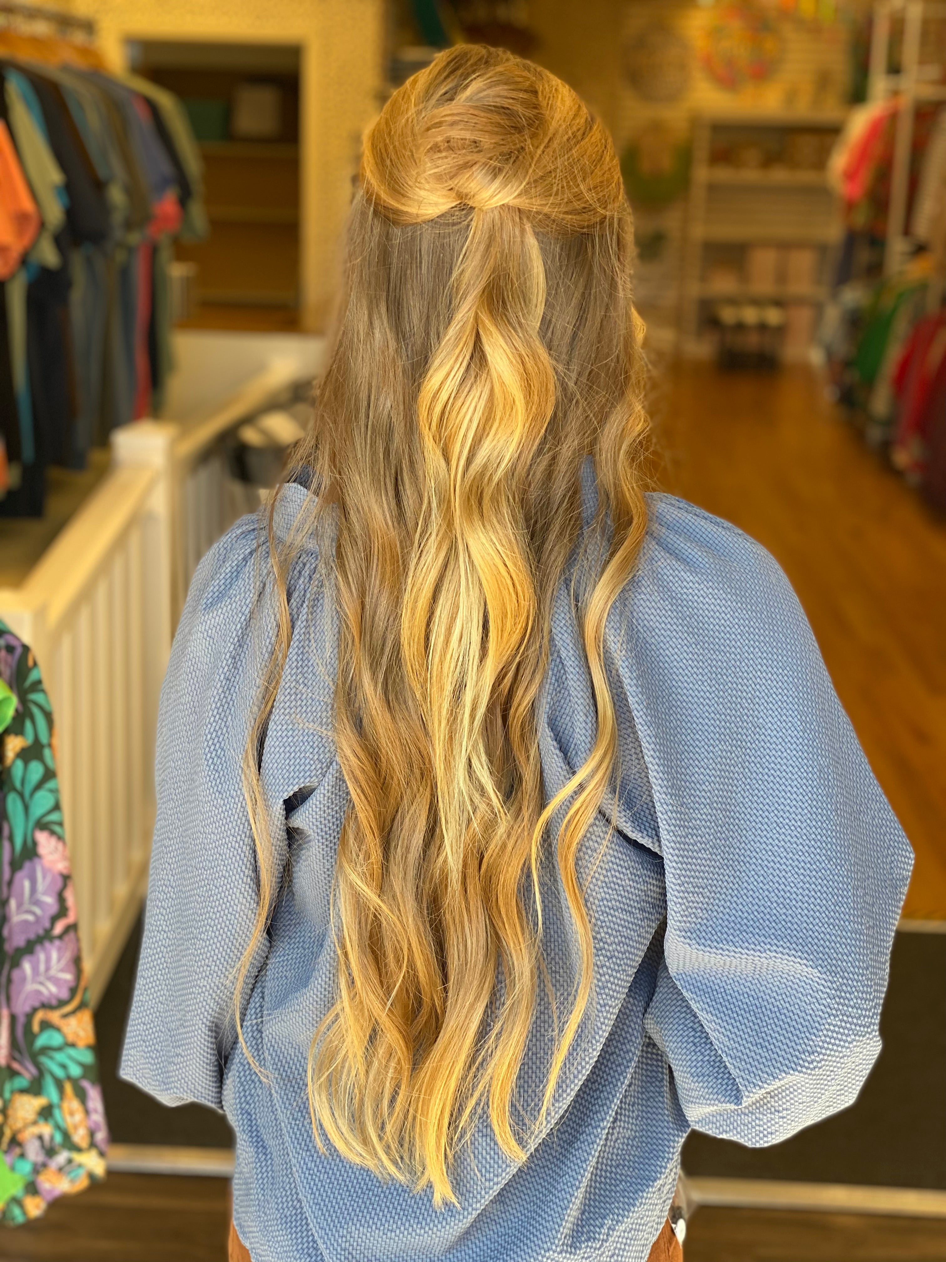 Autumn Vibes Top - Steel Blue