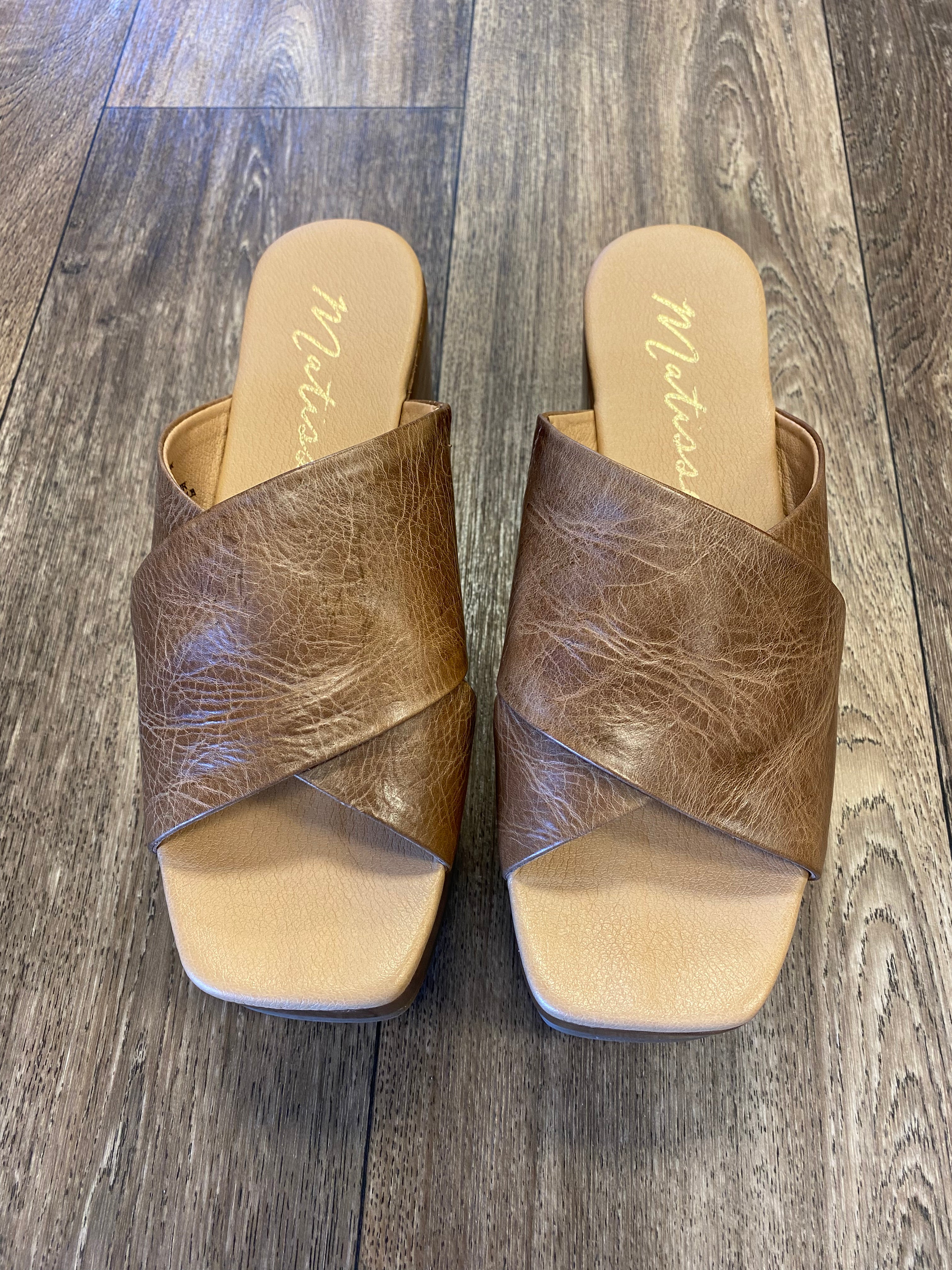 Holden Tan Wedge Sandals