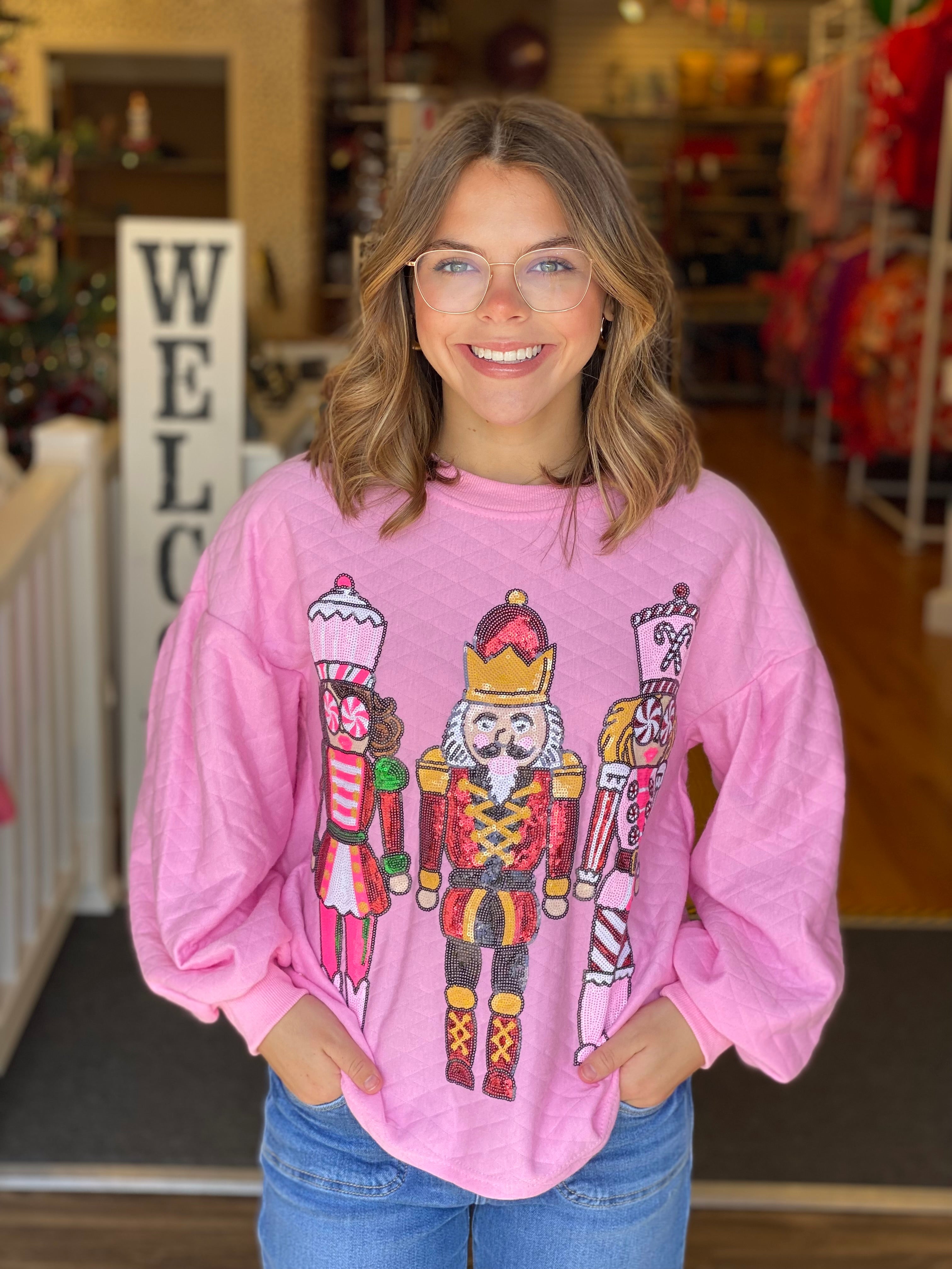 Simply Southern Sequined Nutcracker Sweatshirt