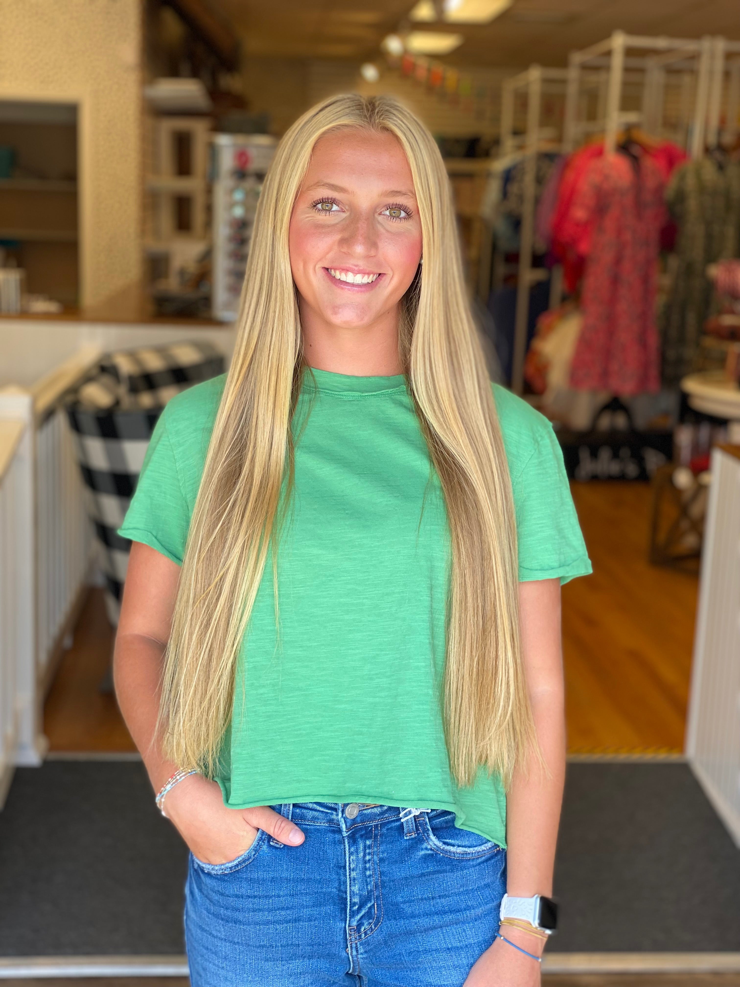 Green with Envy Top