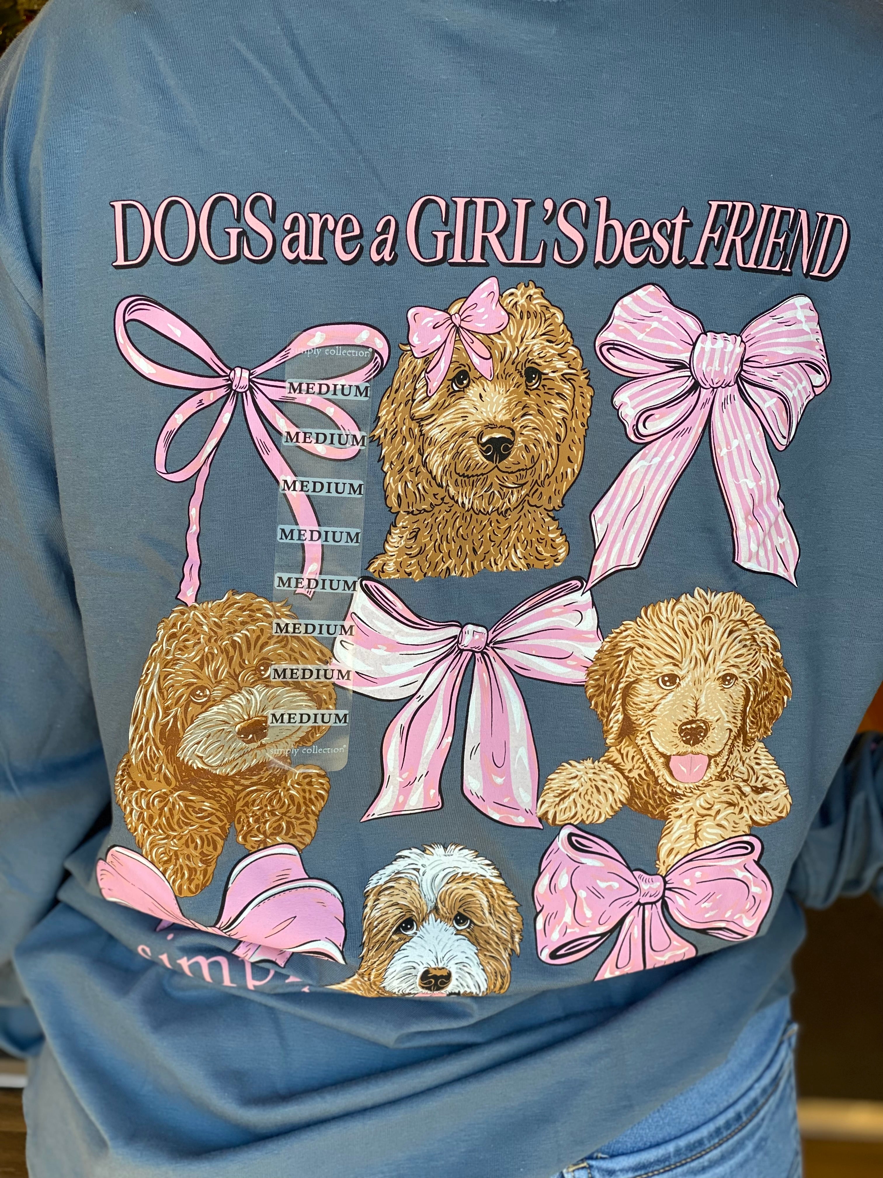 Simply Southern Dogs and Bows Long Sleeve Tee