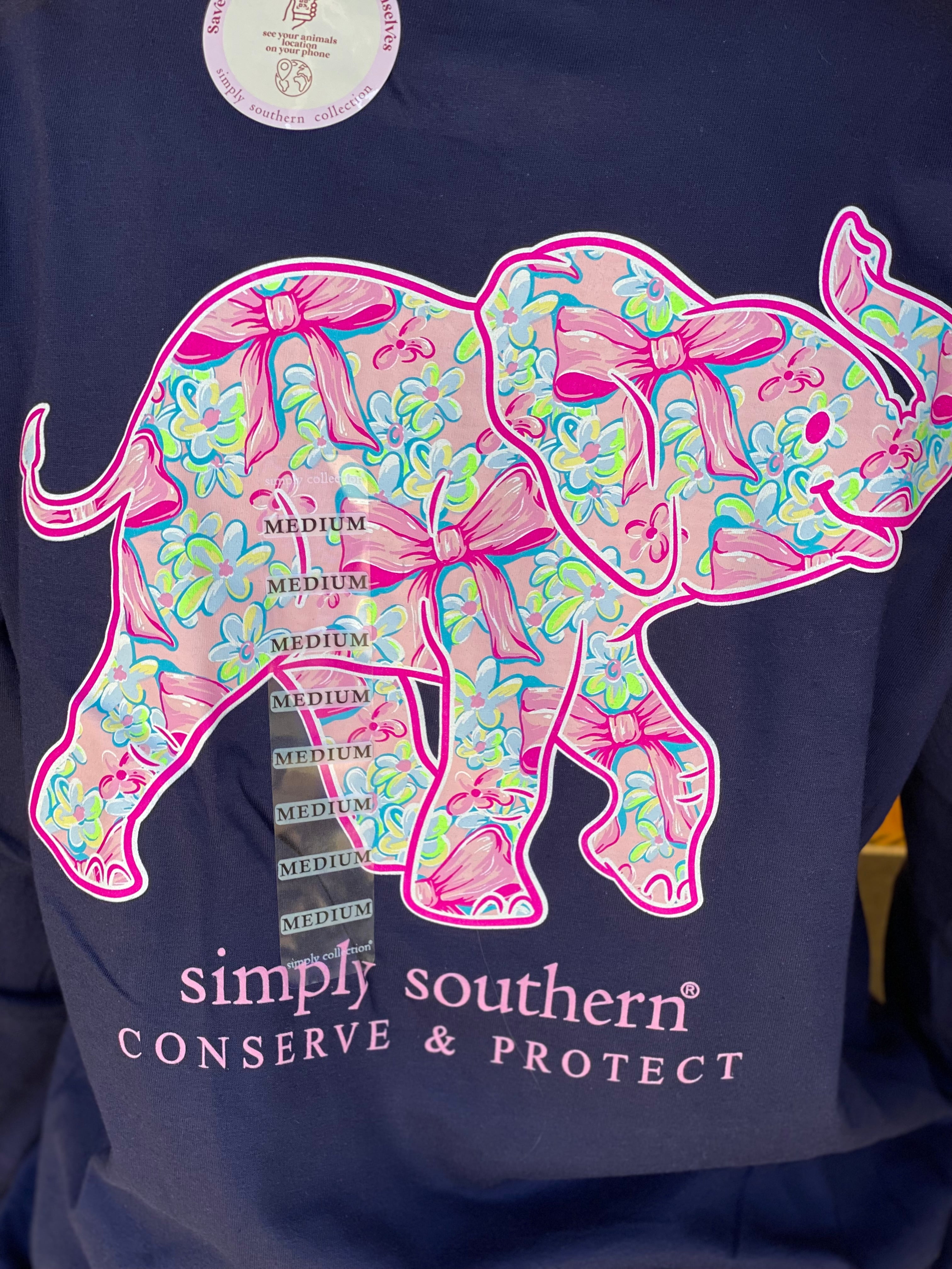 Simply Southern Elephant Tracker Long Sleeve Tee