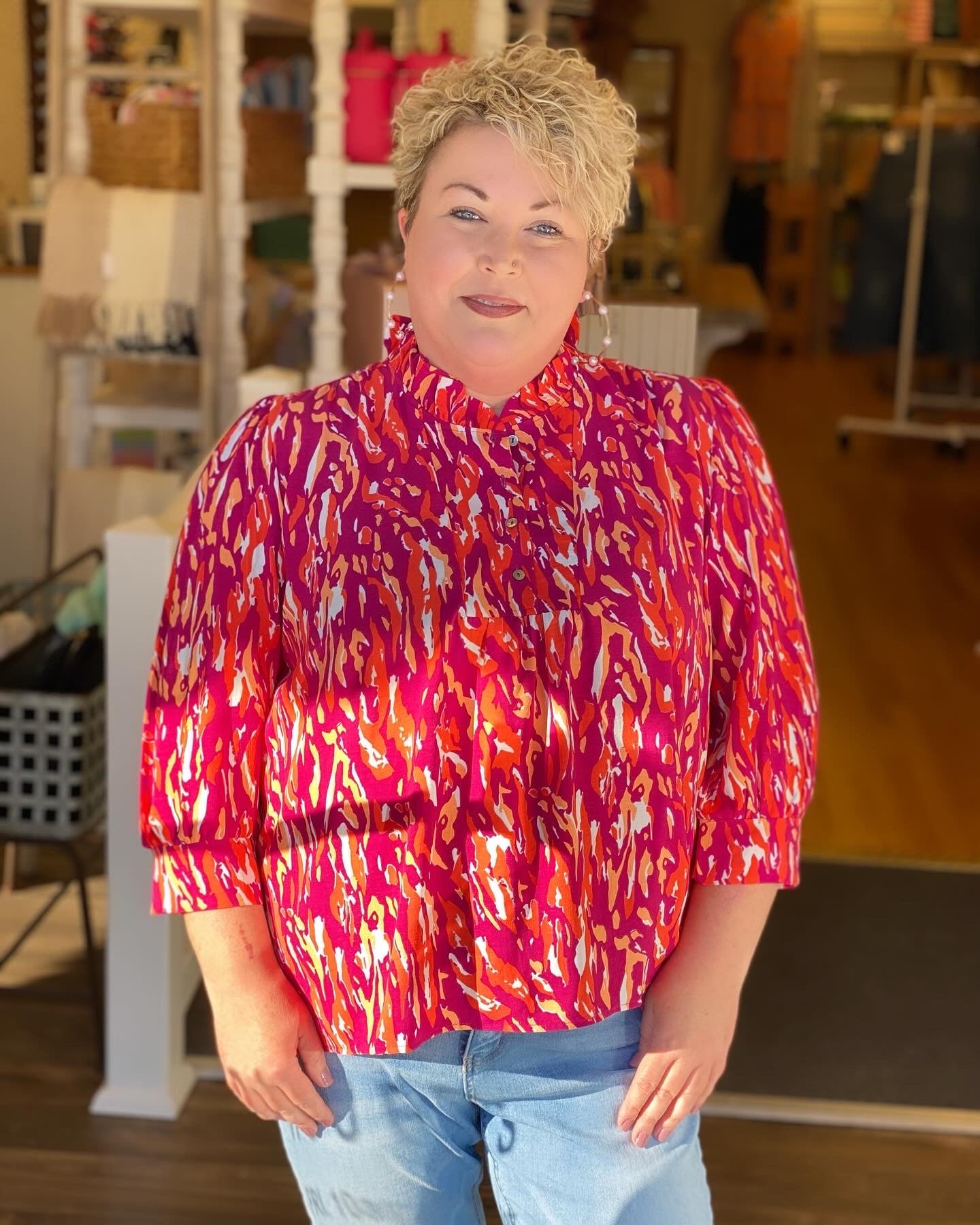 Michelle McDowell Roxy Top - Tiger Tail Violet