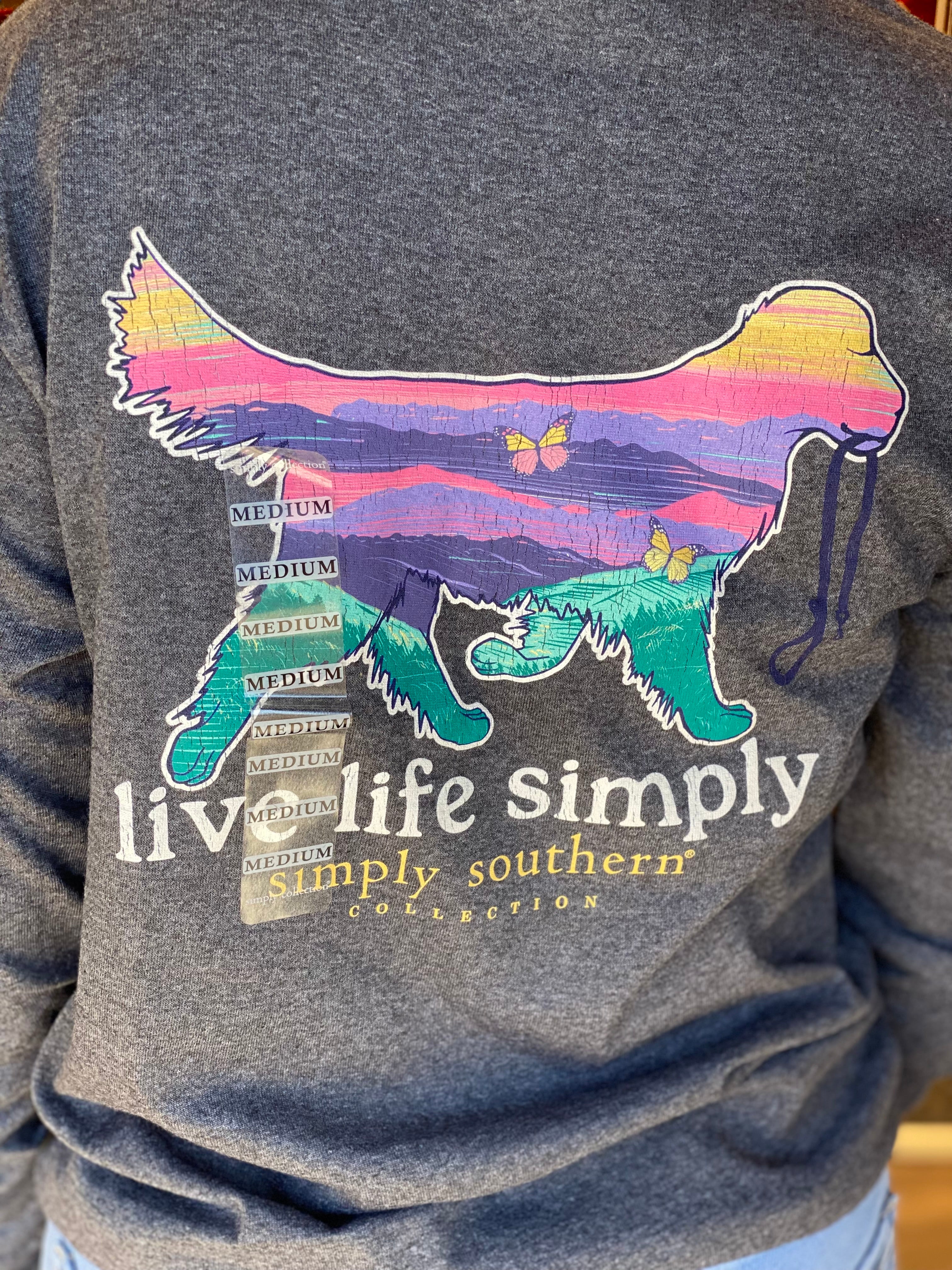 Simply Southern Colorful Dog Long Sleeve Tee