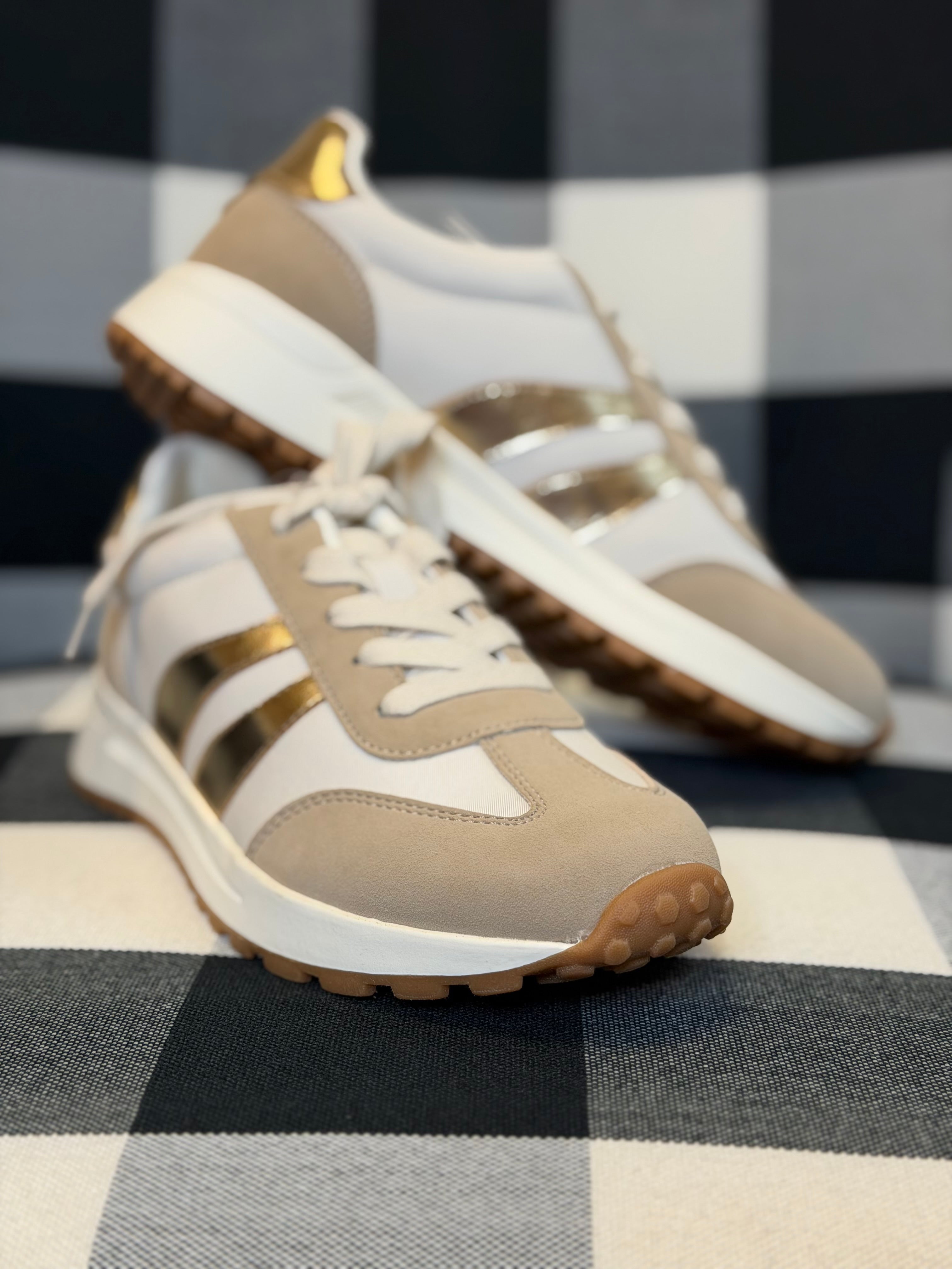 Emerie Sneakers - Gold/Multi