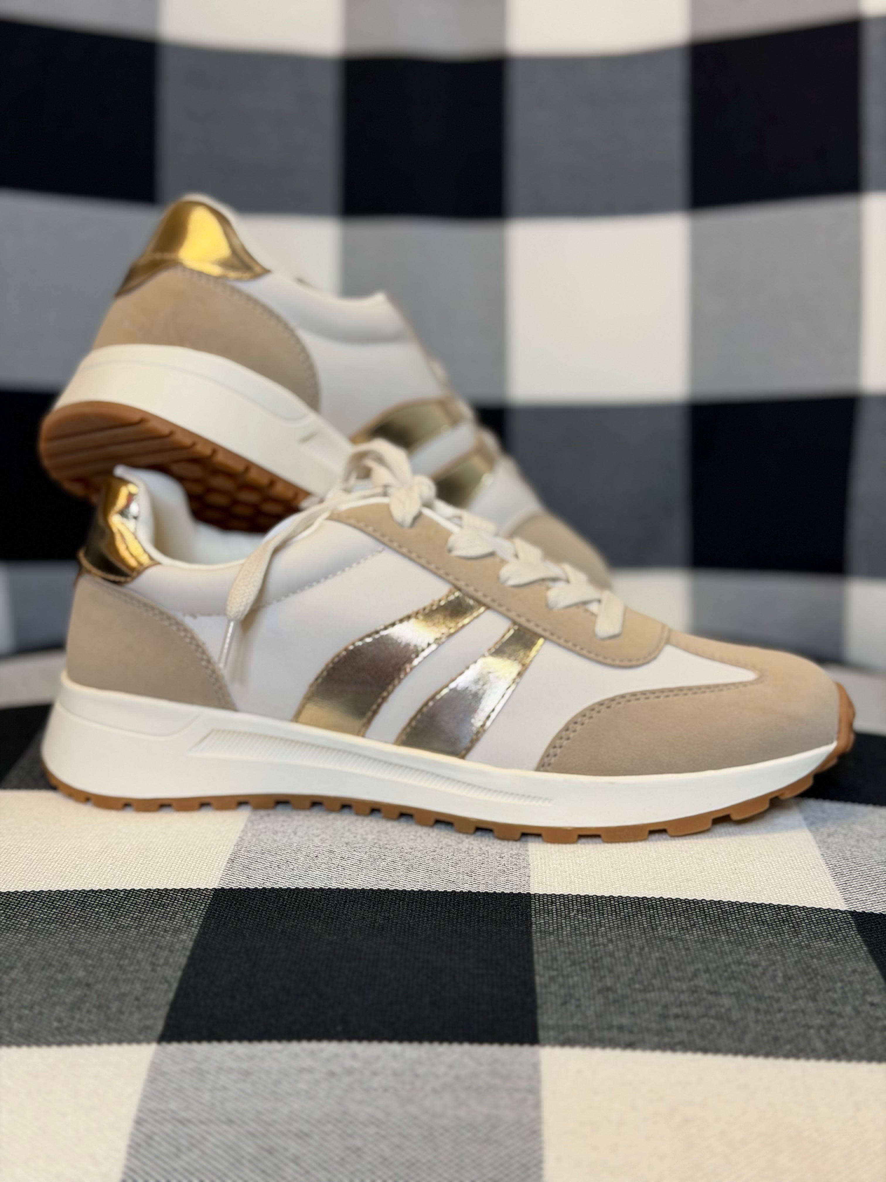 Emerie Sneakers - Gold/Multi