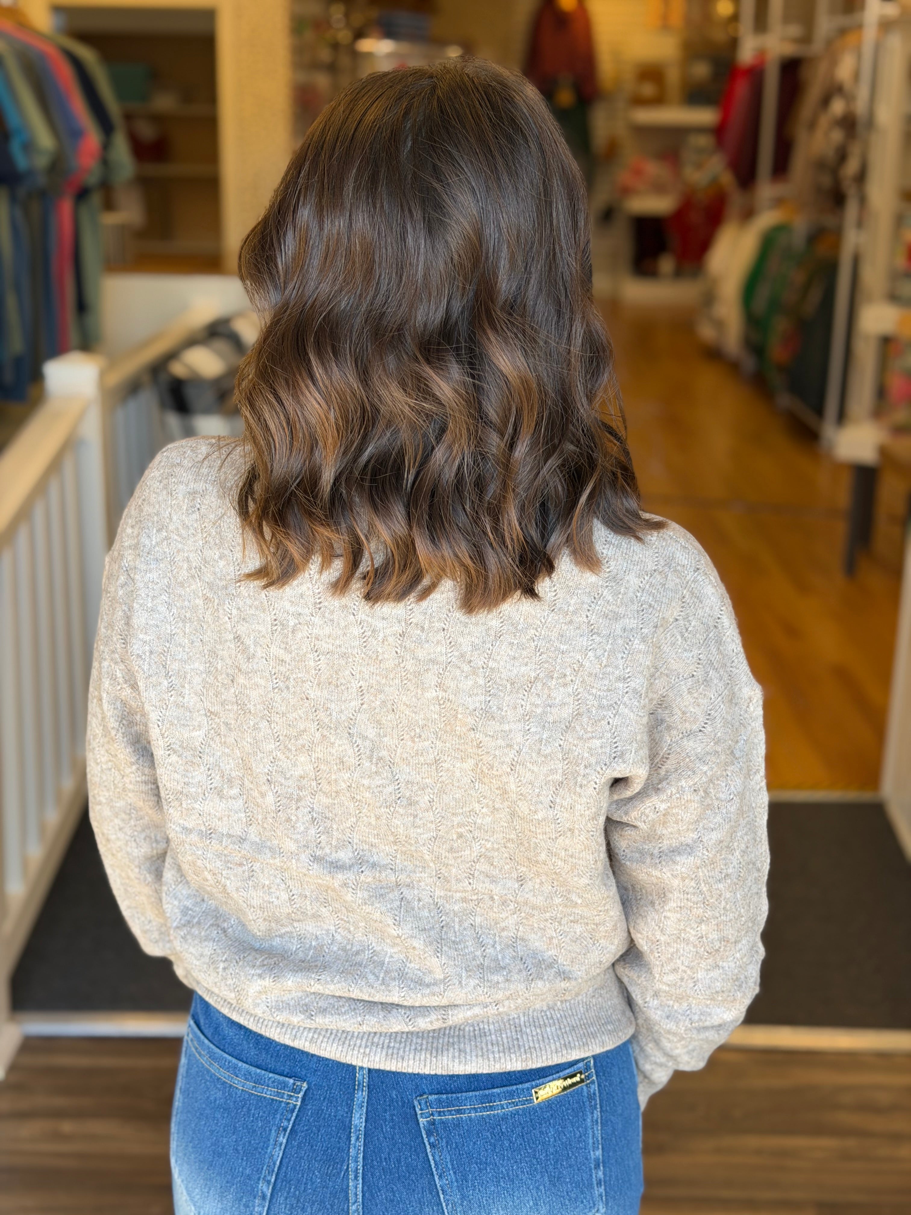 Classic Crochet Knit Sweater