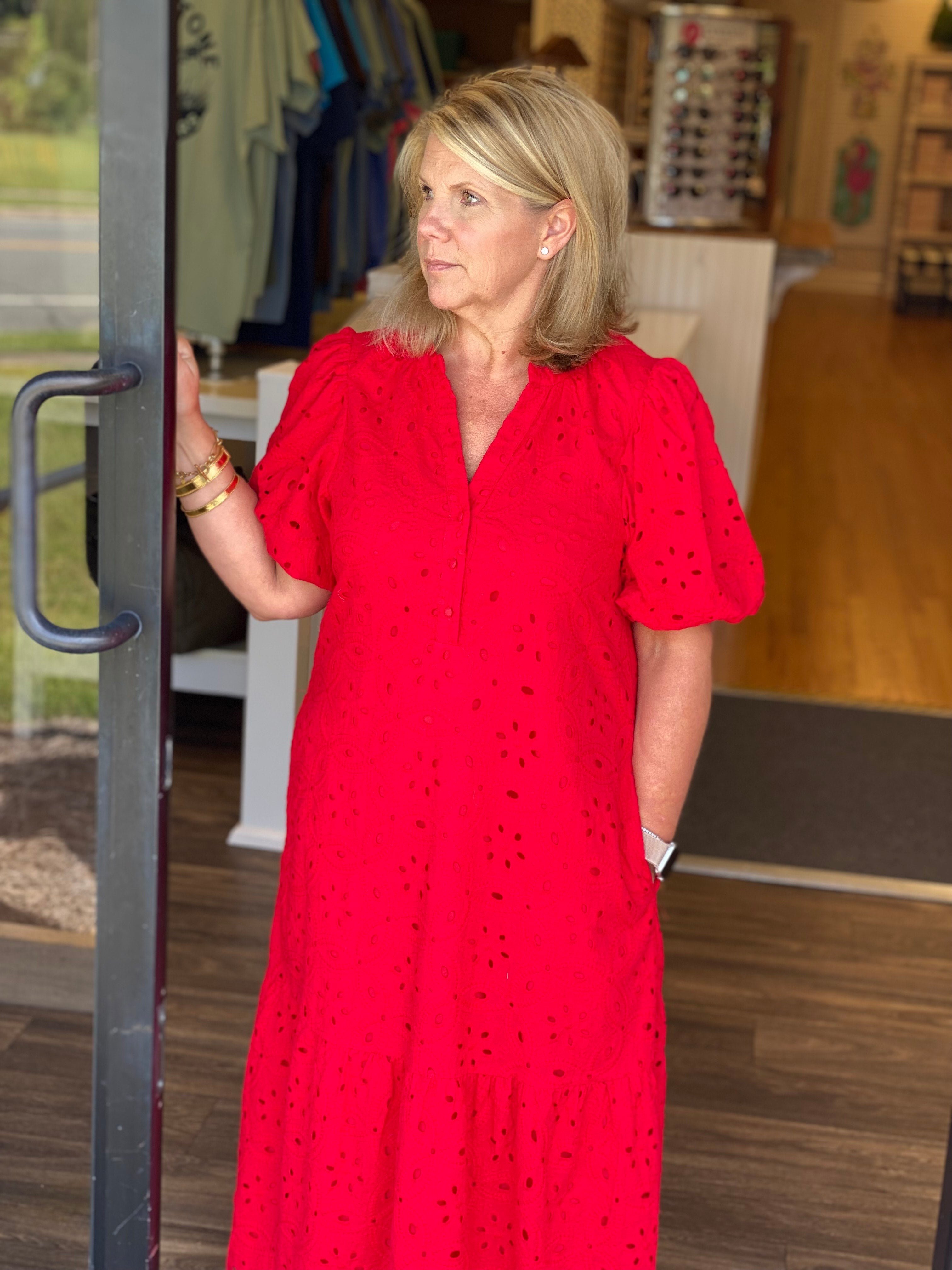 The Betty Dress - Red