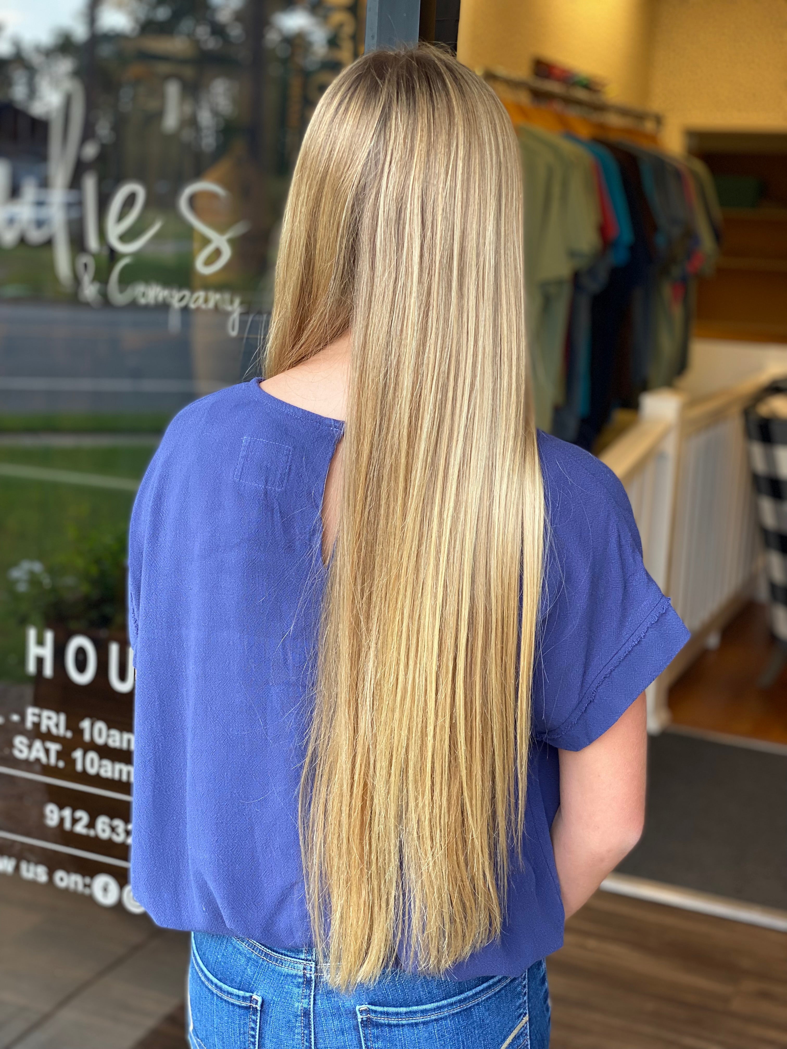 Anything But Basic Top - Navy