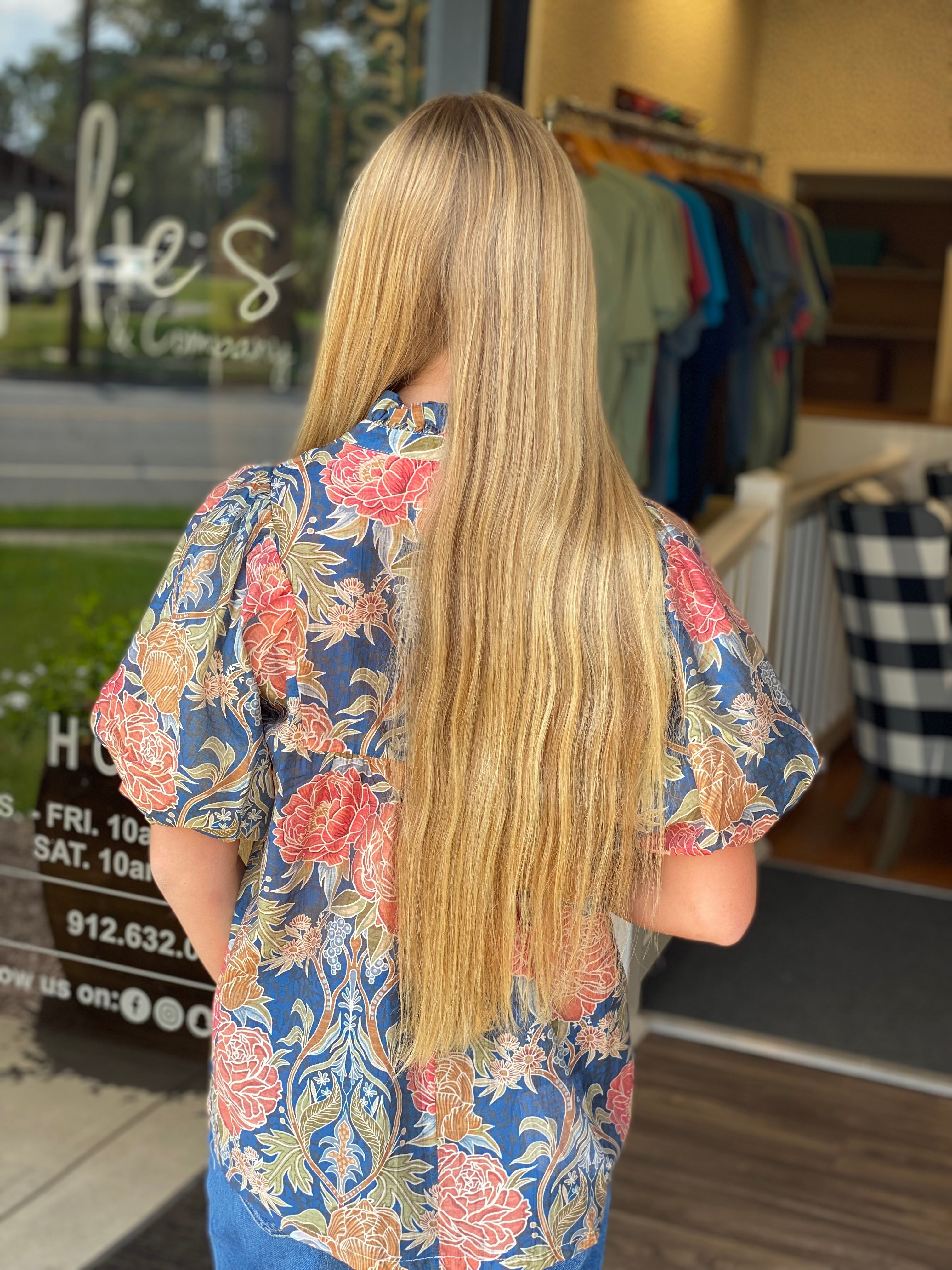 Cool Days Top - Navy