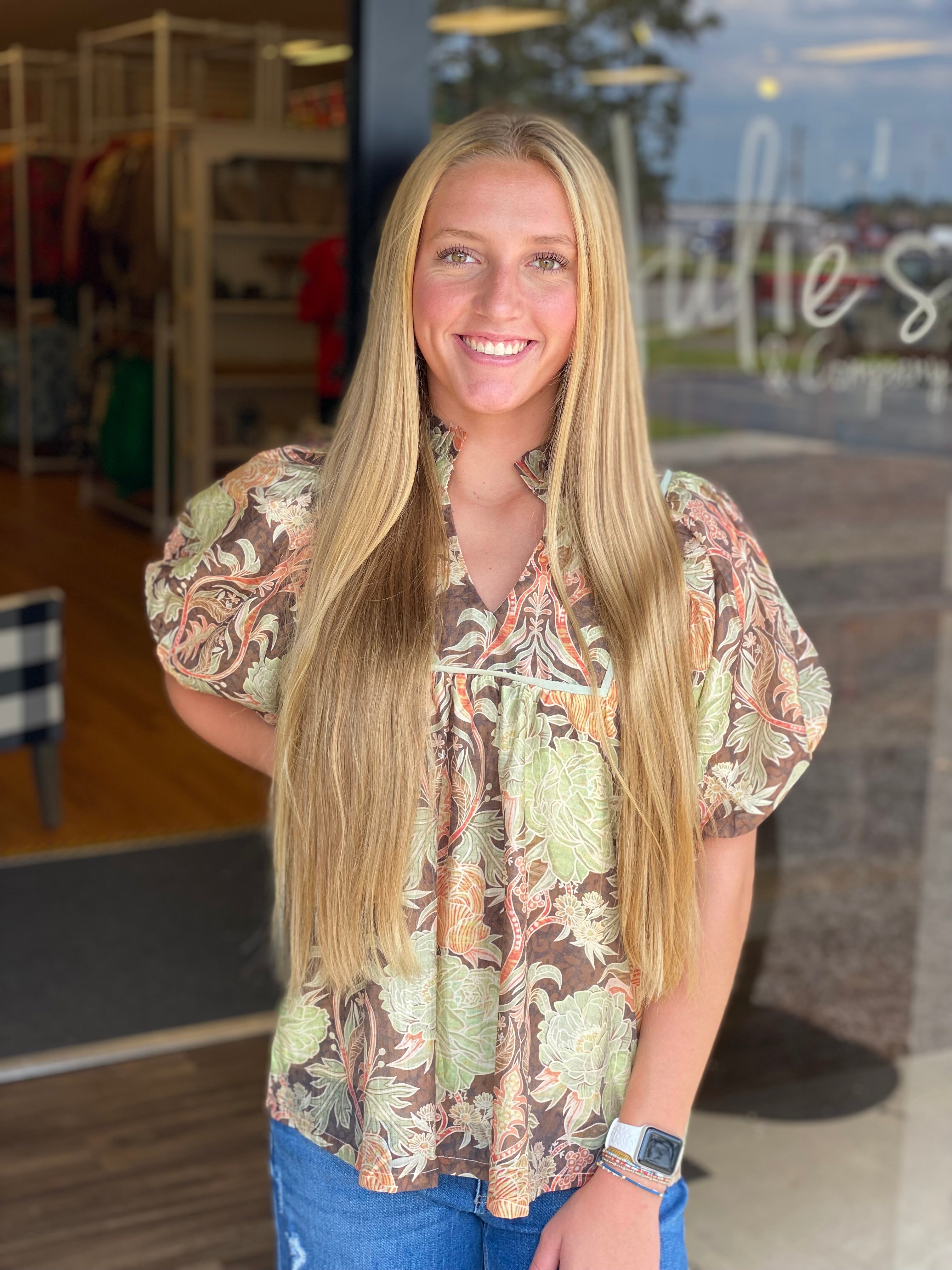 Cool Days Top - Brown