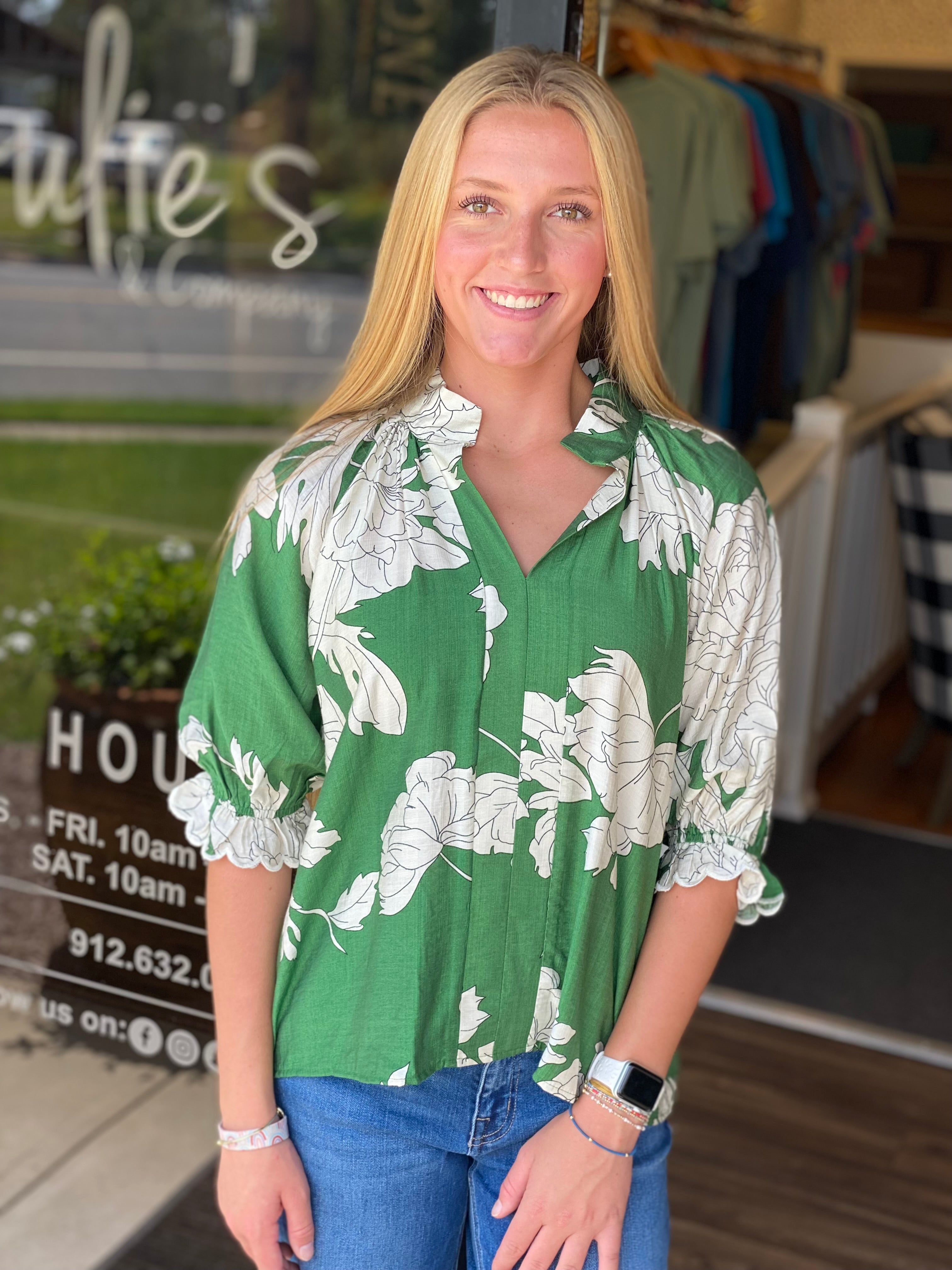 A Fall Favorite Top - Green