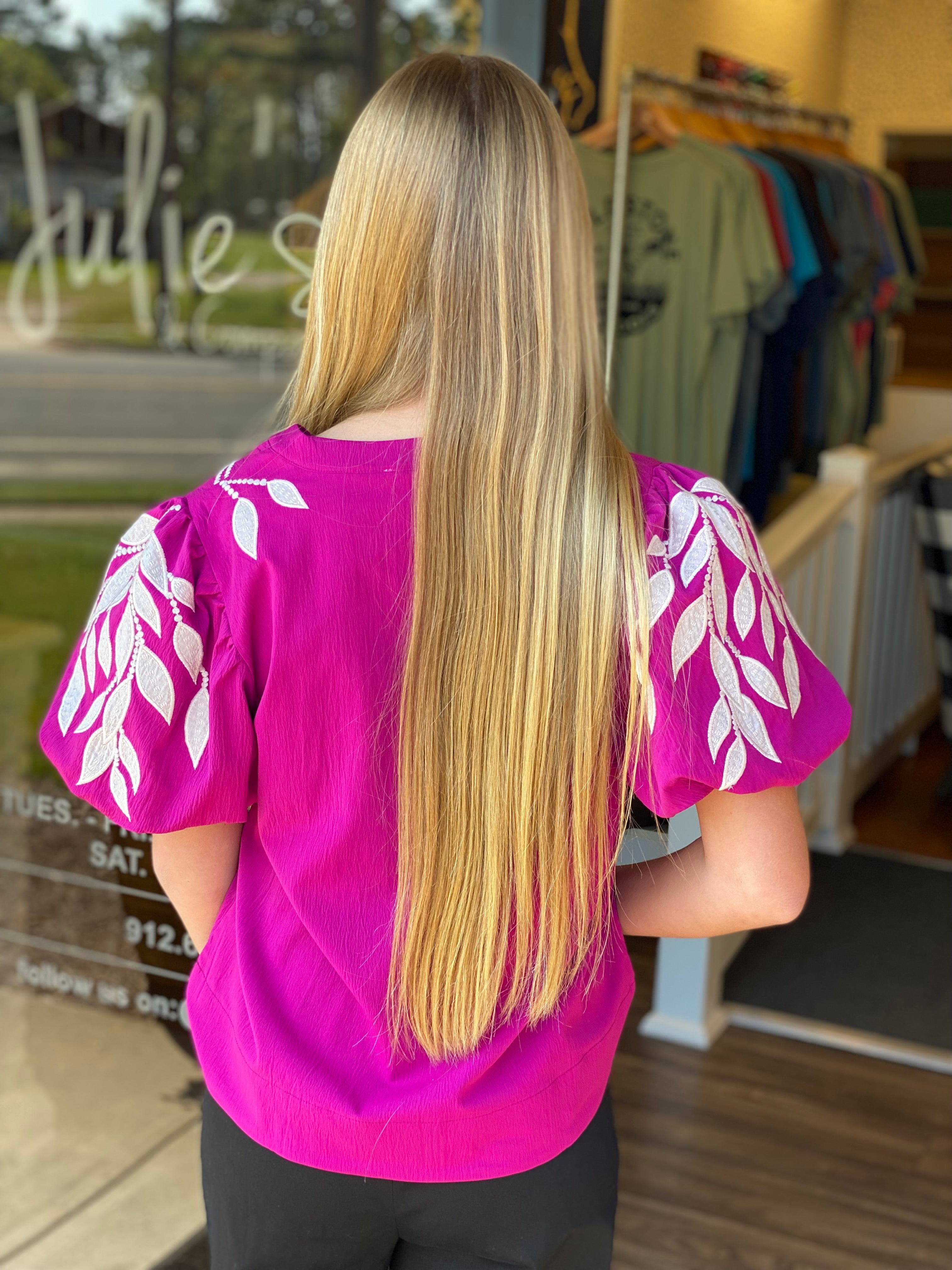 Busy Days Top - Magenta