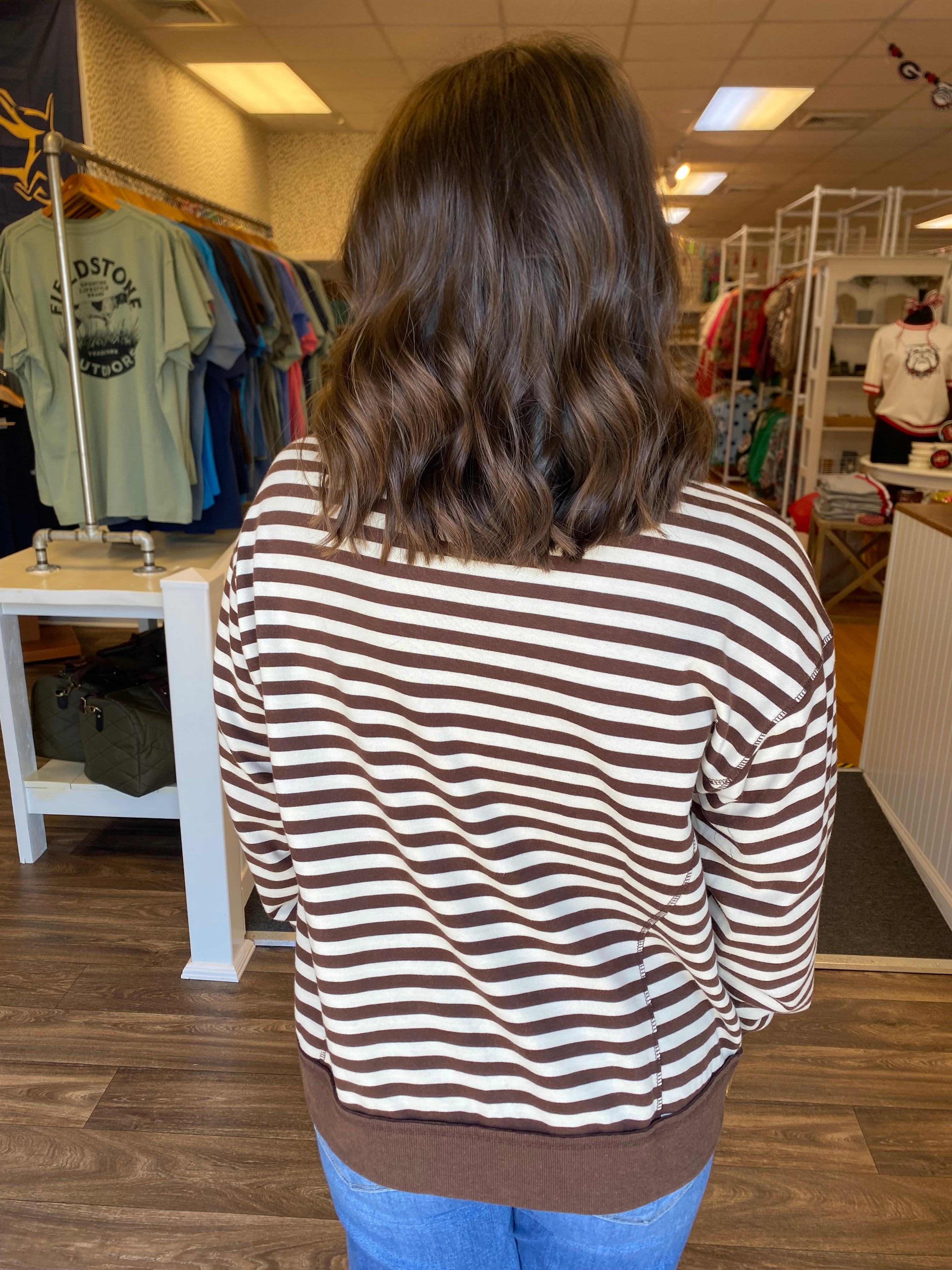 Lazy Day Top - Brown