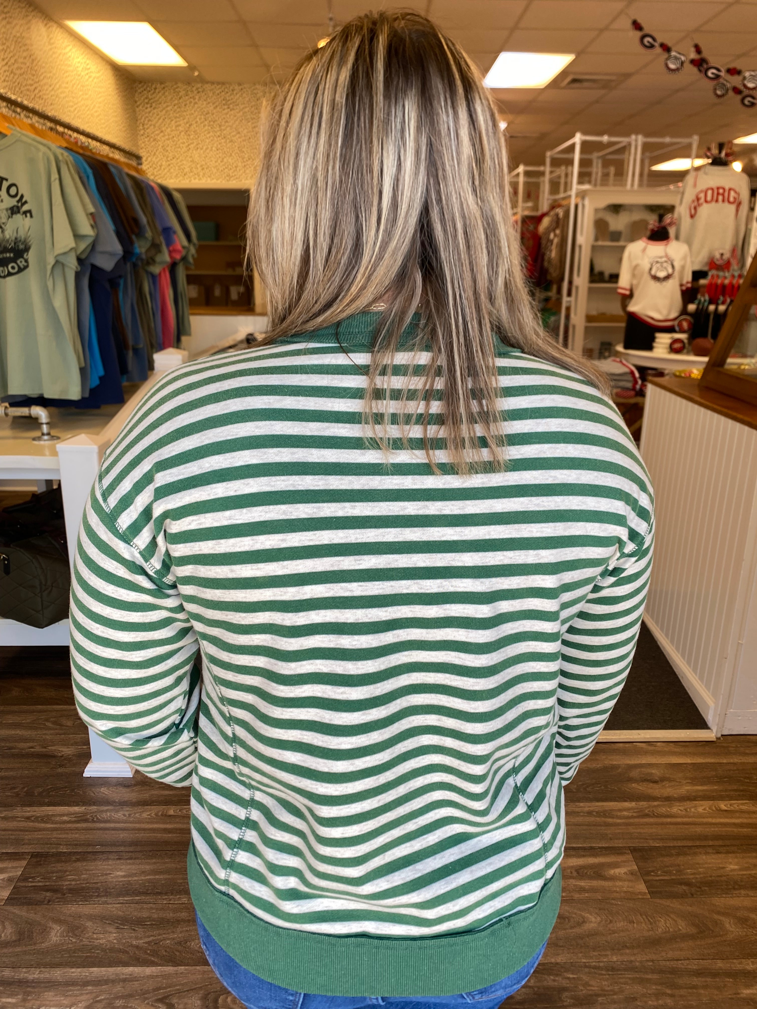 Lazy Day Top - Hunter Green