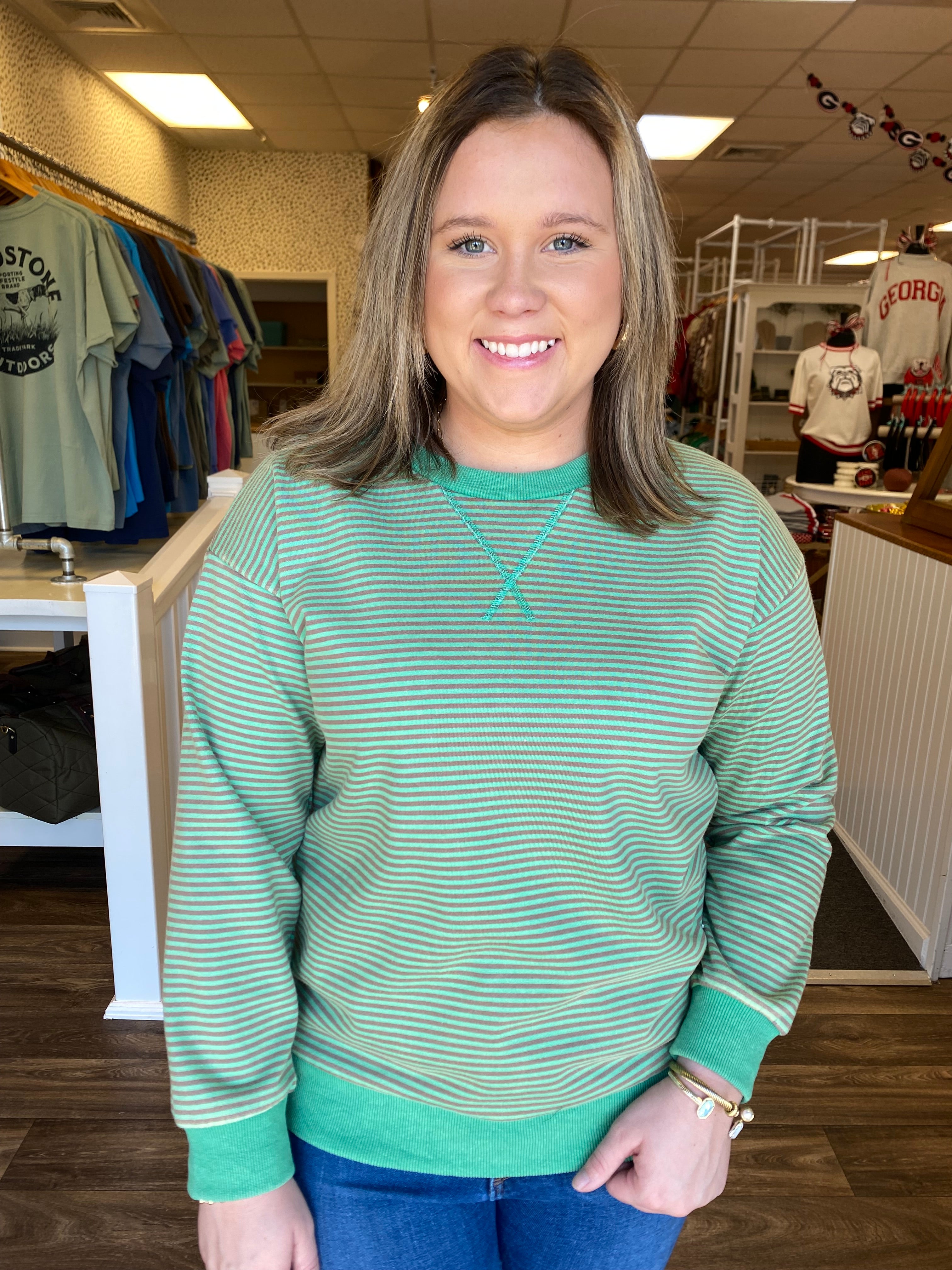 Cozy Evenings Top - Green