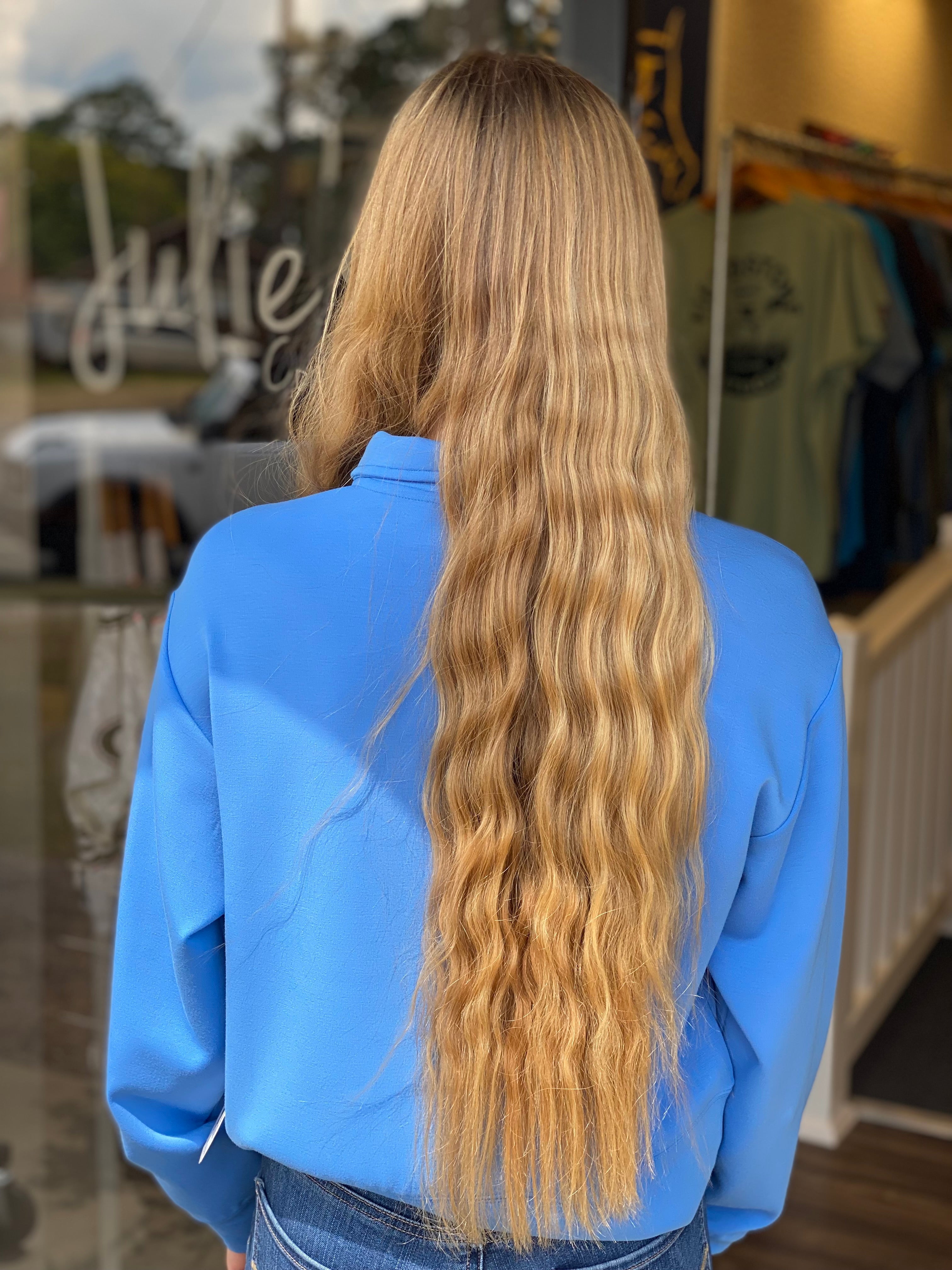 Simply Southern Women's Quarter Zip Pullover - Marine