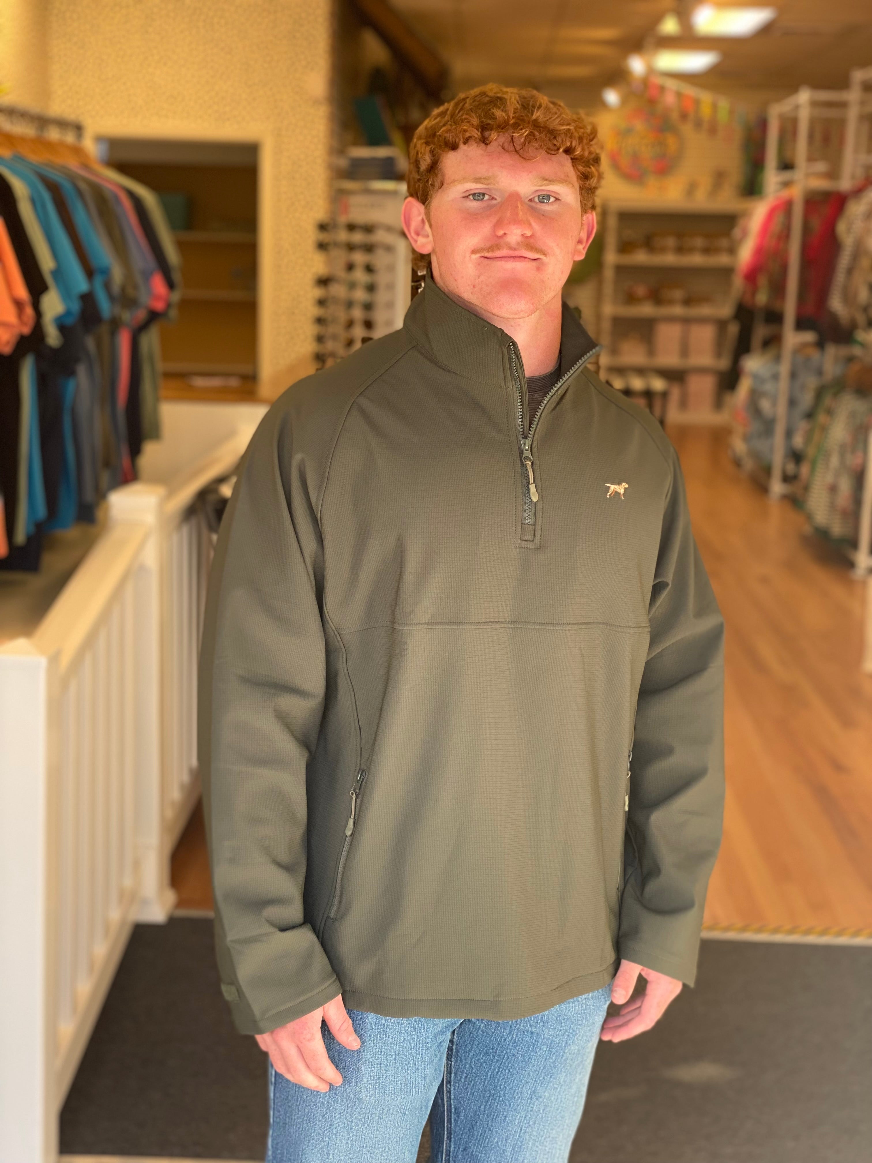 Fieldstone Dogwood Pullover - Green