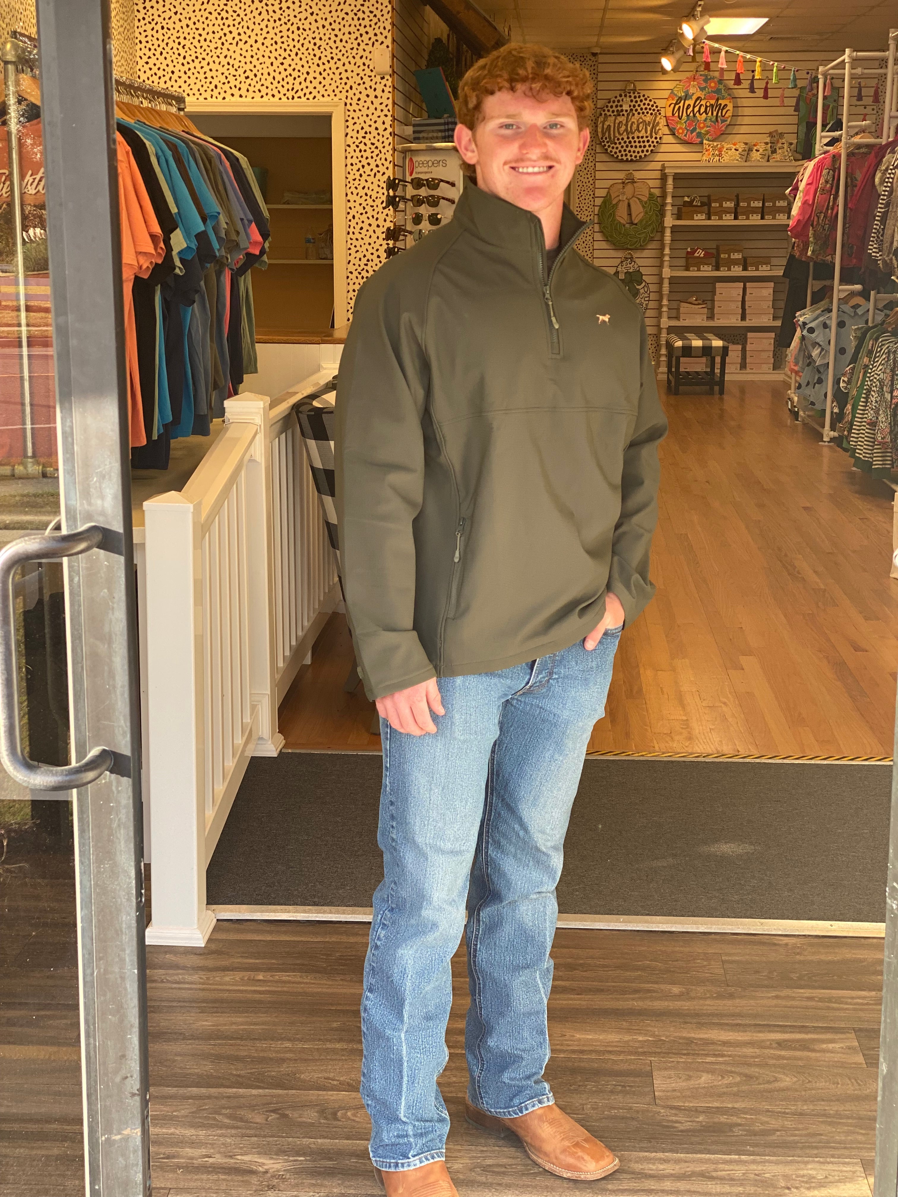 Fieldstone Dogwood Pullover - Green