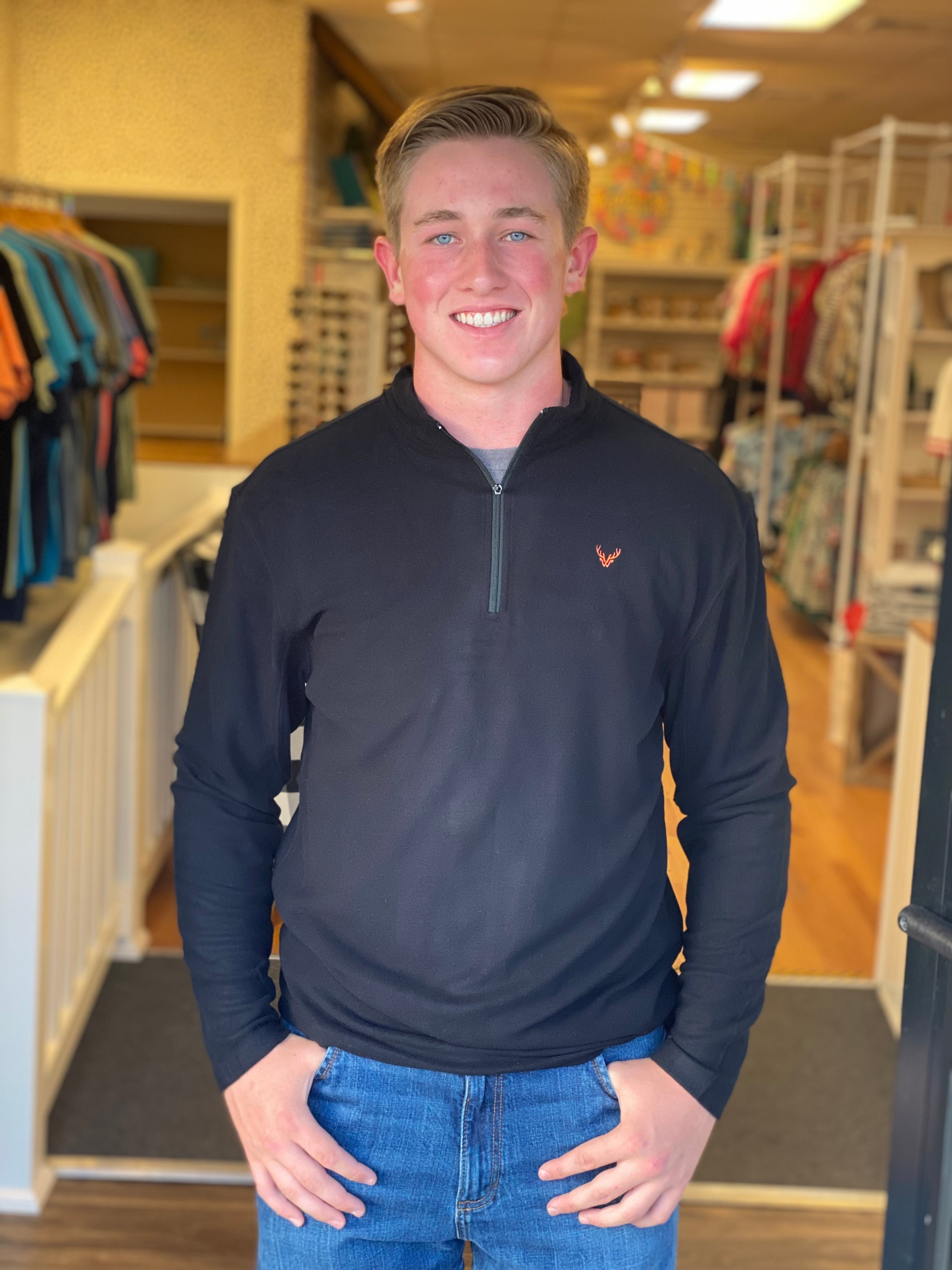 Wildgame Merino Quarter Zip - Black