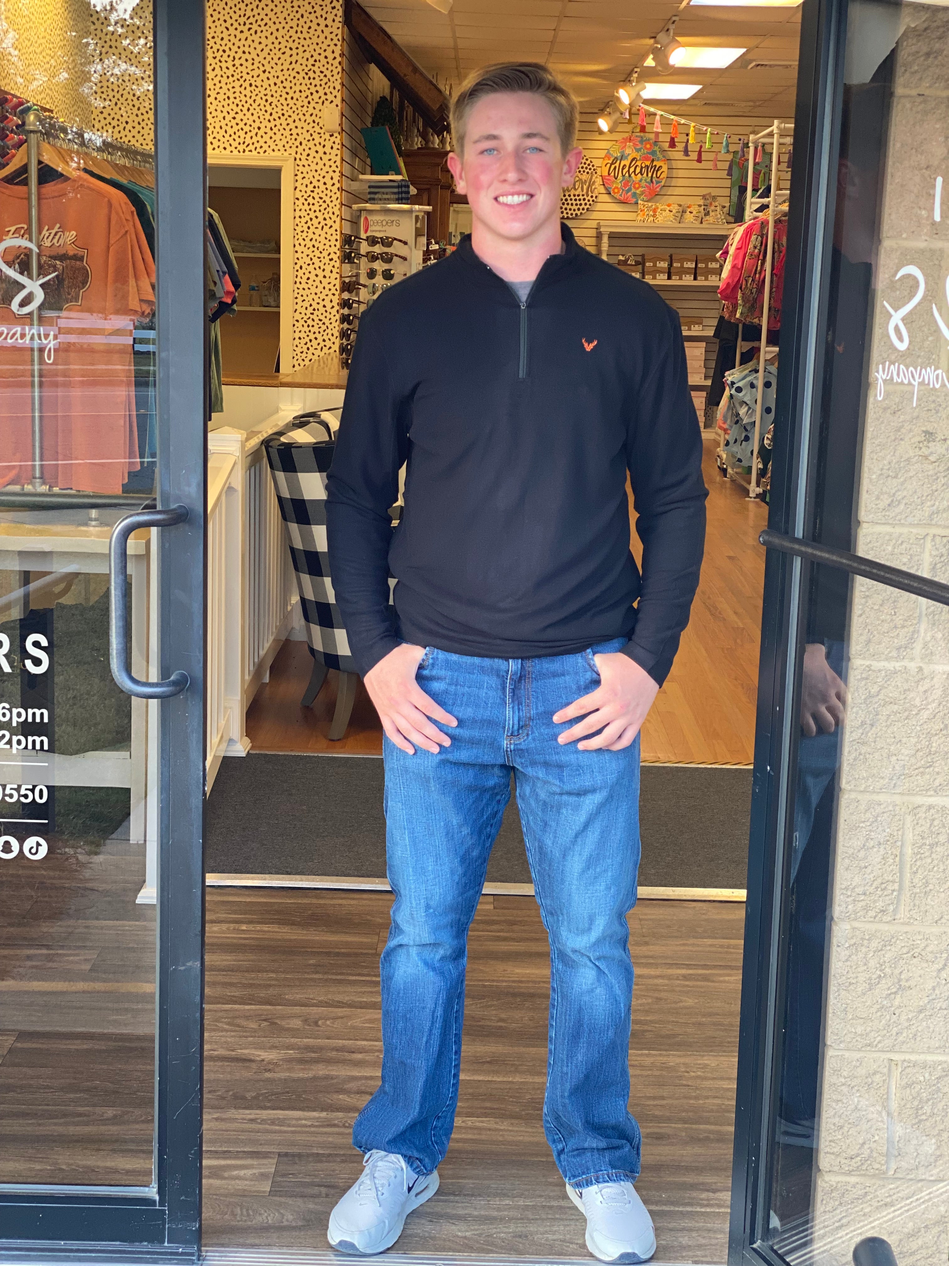 Wildgame Merino Quarter Zip - Black
