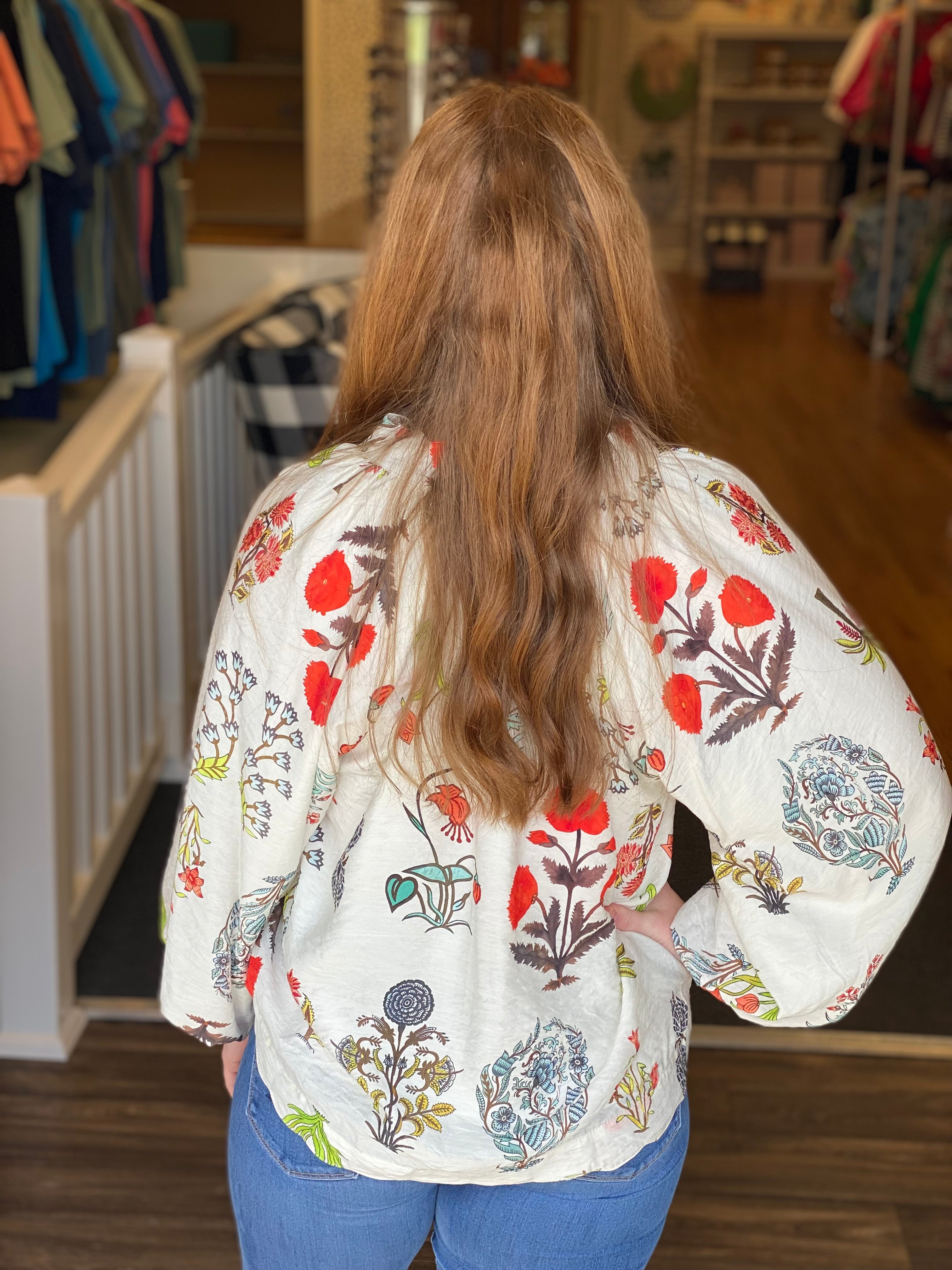 Falling For Floral Top