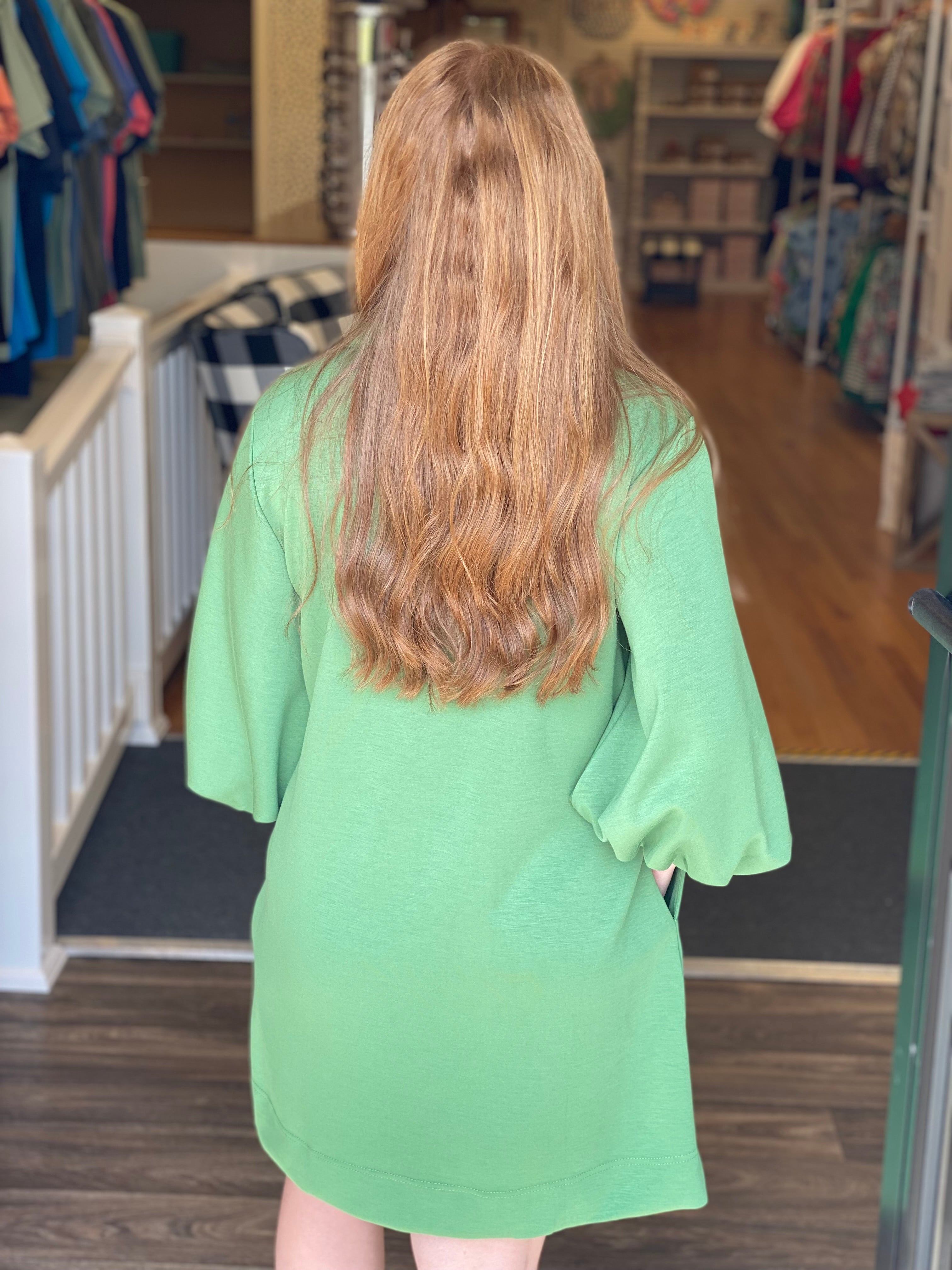 Step Out in Style Dress - Green