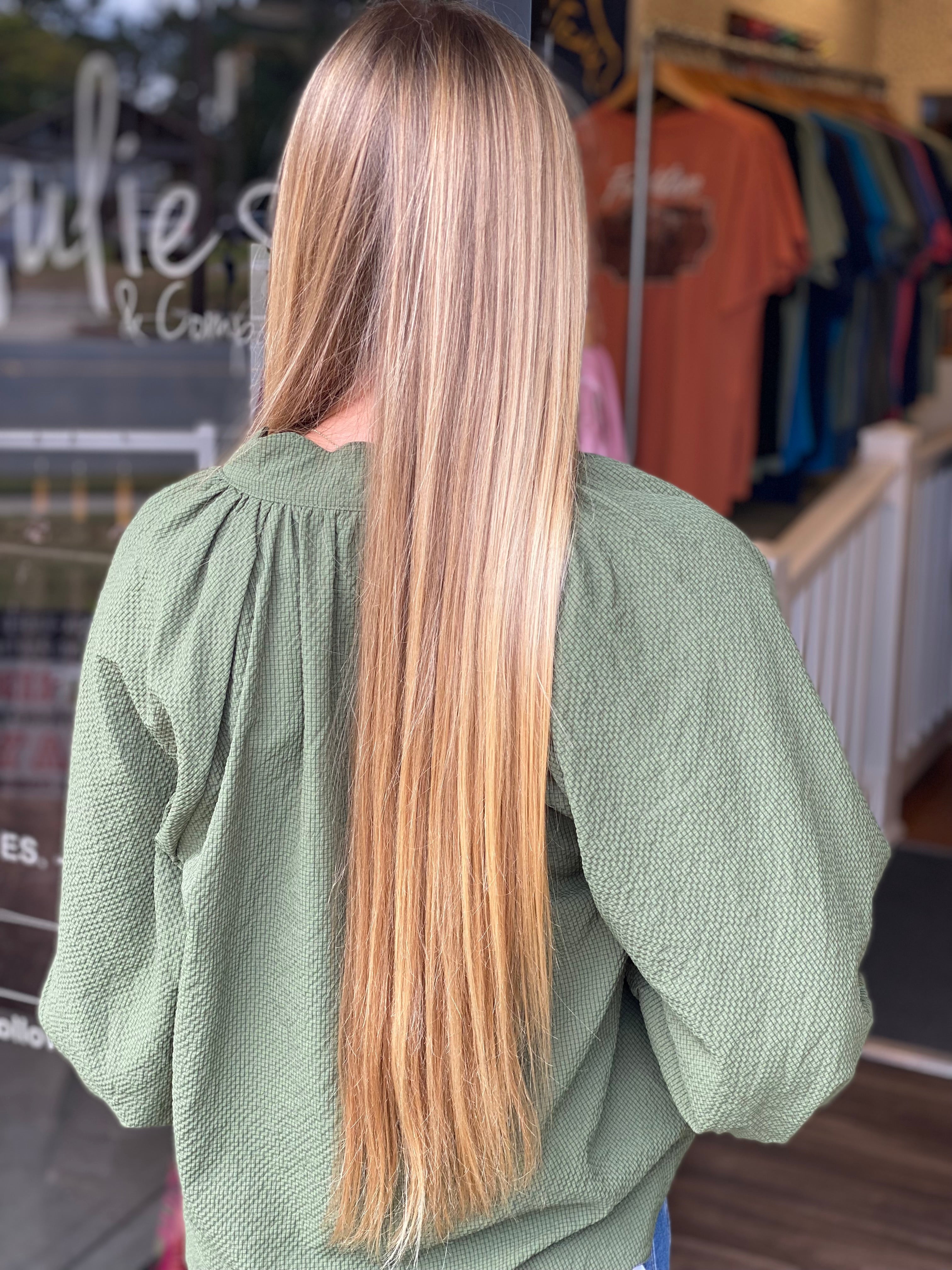 Autumn Vibes Top - Olive