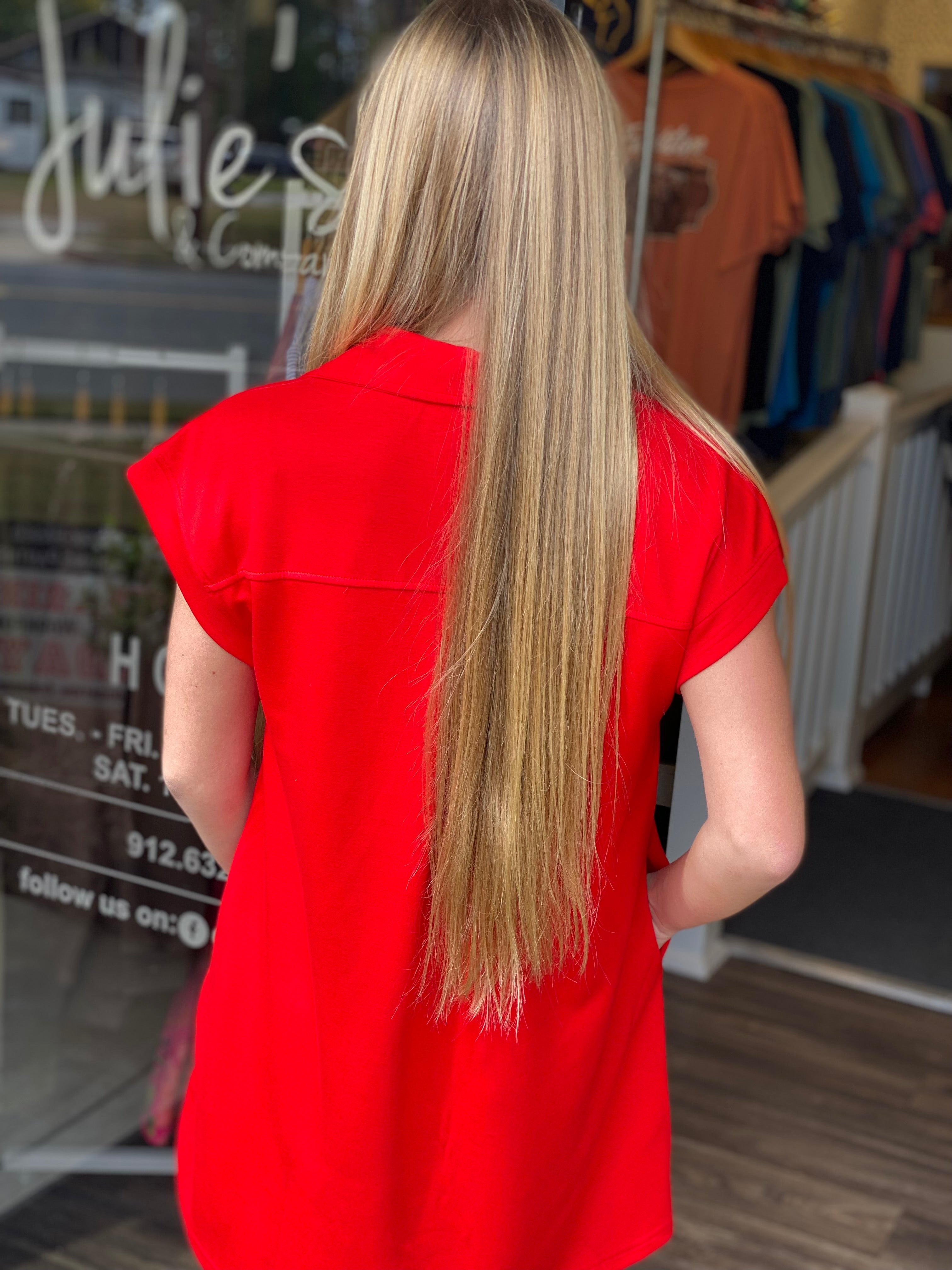 The Amelia Dress - Red