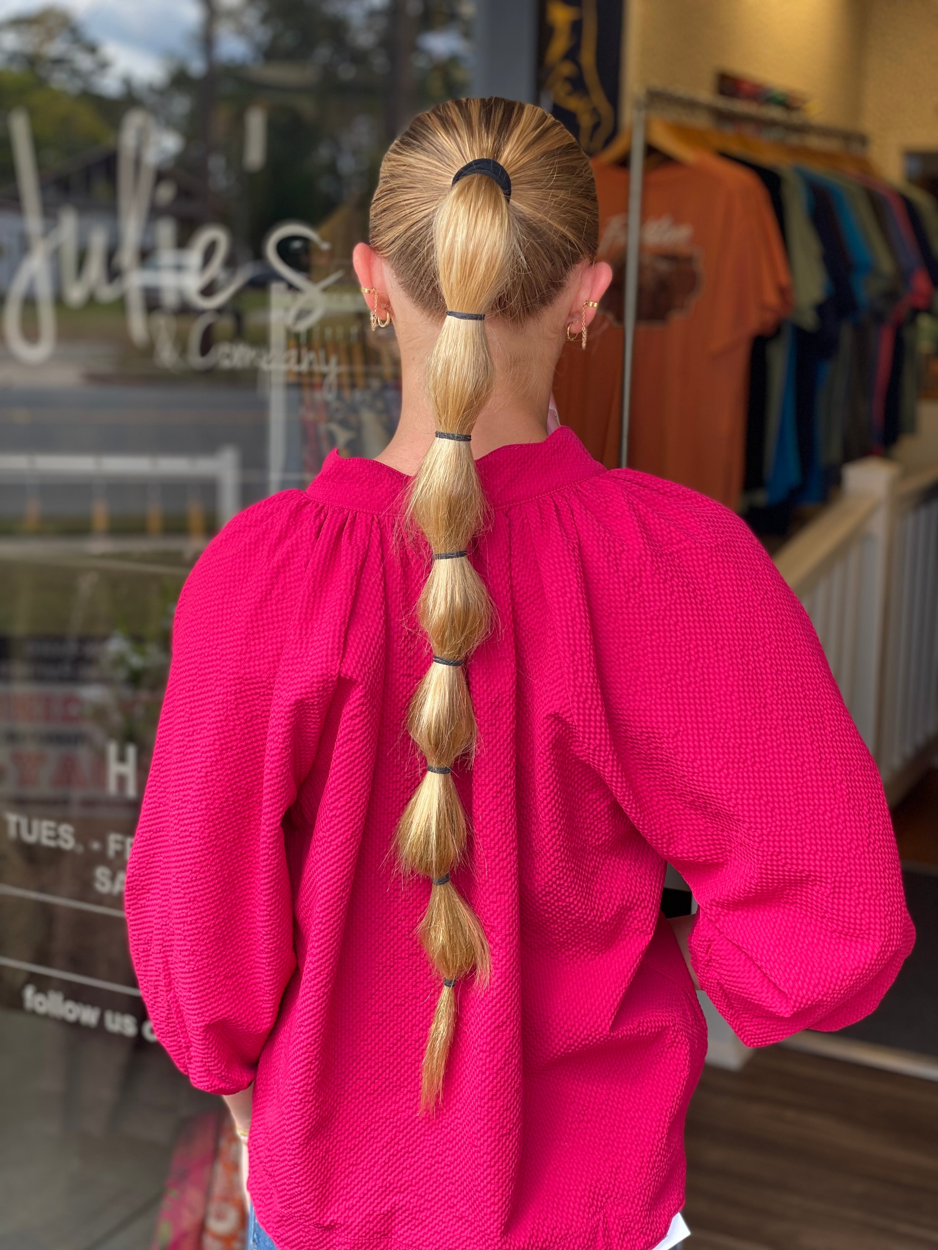 Autumn Vibes Top - Crimson