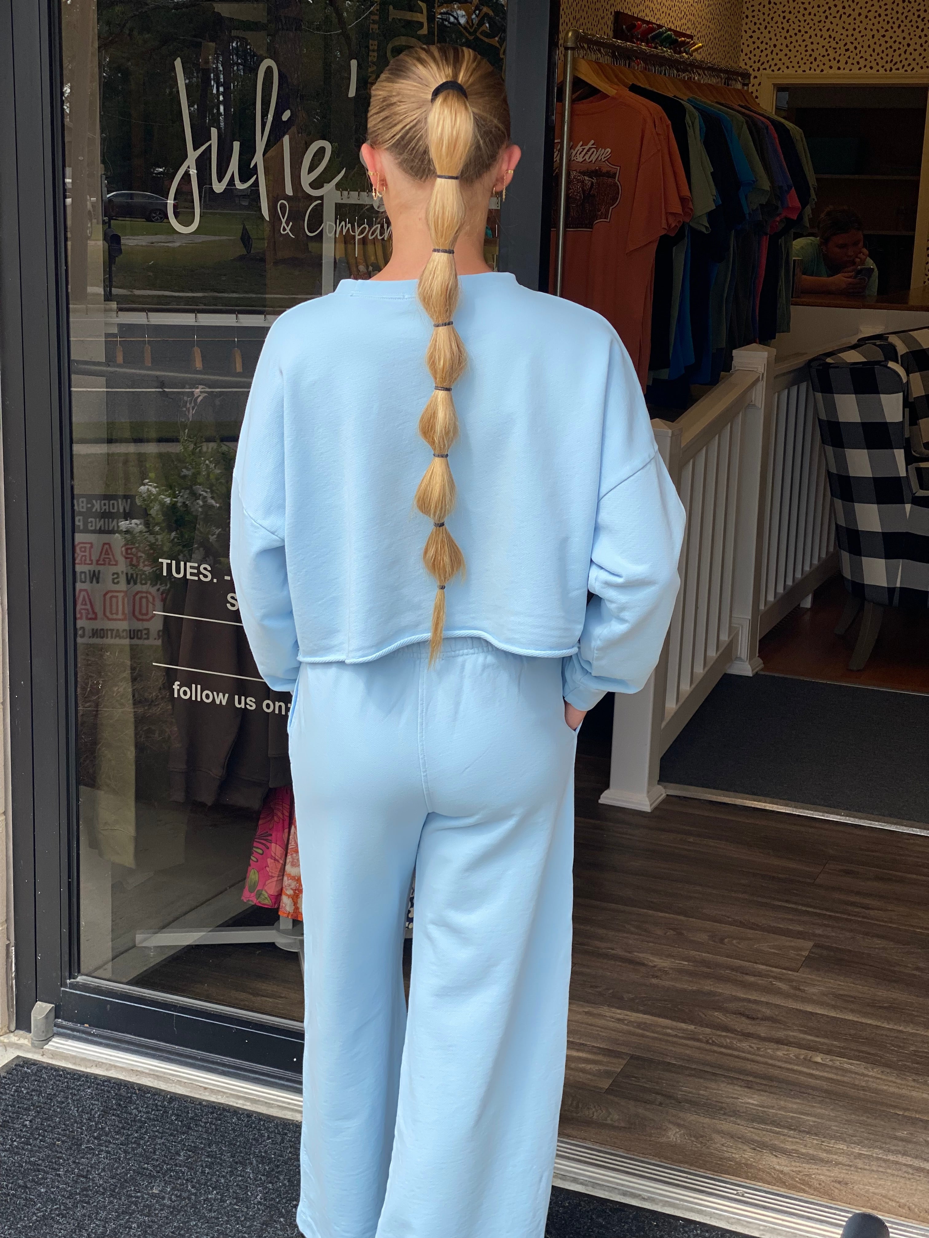 Baby Blue Two Piece Set