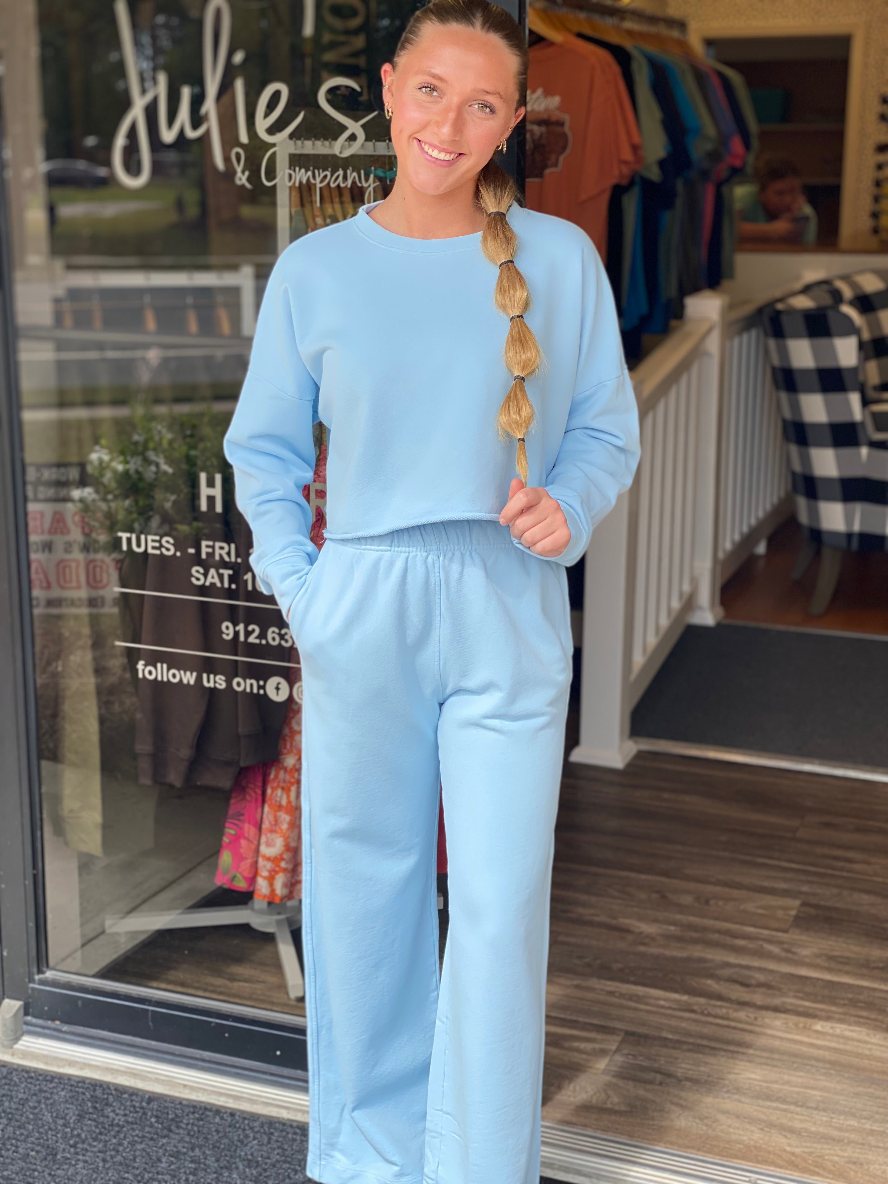 Baby Blue Two Piece Set